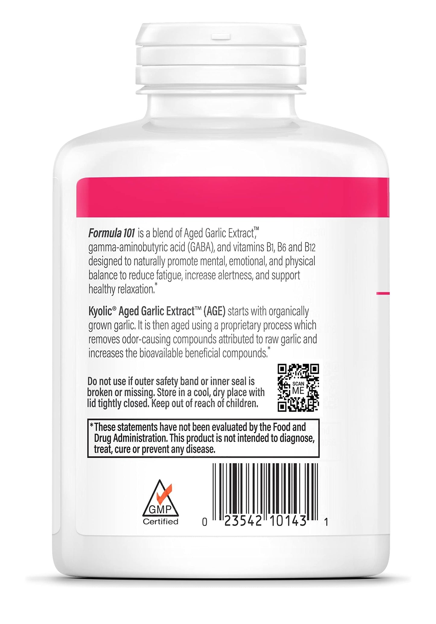 Kyolic Aged Garlic Extract Formula 101 – Stress & Fatigue Relief, 300 Capsules