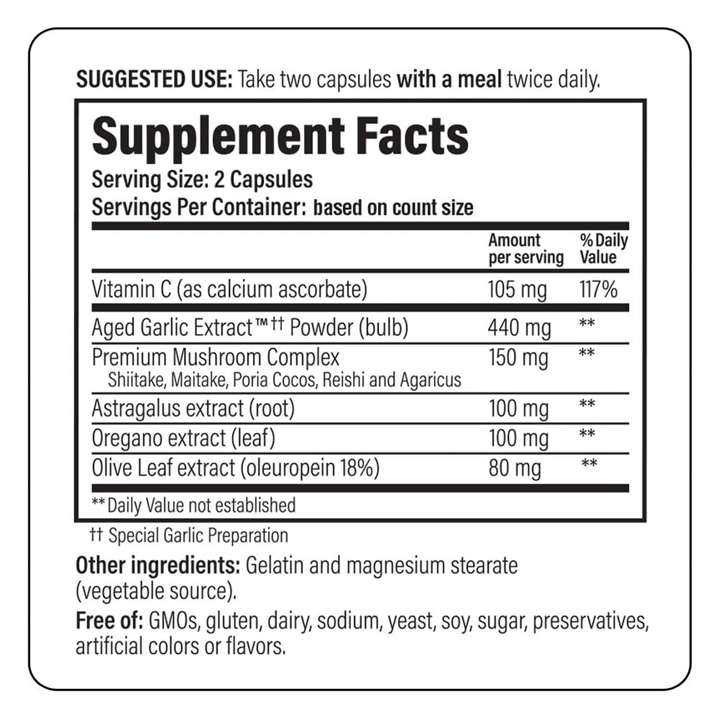 Kyolic Aged Garlic Extract Formula 103 – Immune Support* | 300 Capsules