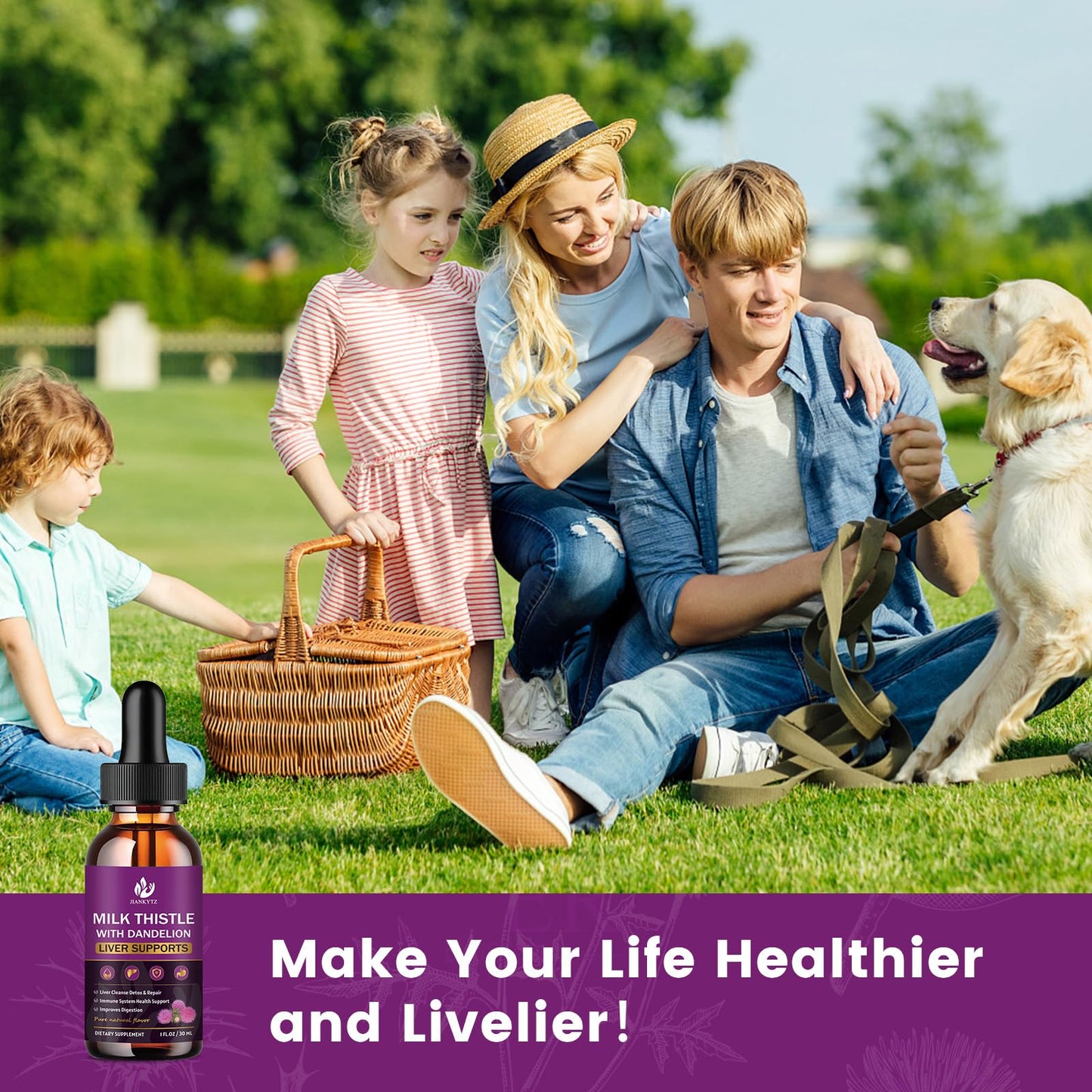 Milk Thistle Liver Detox Drops – Organic 2 Pack, 1 oz | Gluten-Free, Non-GMO
