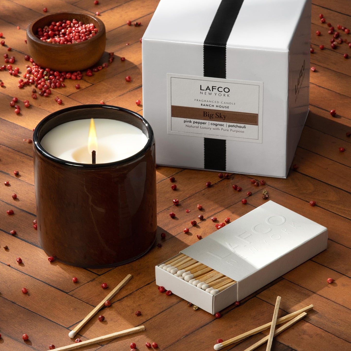 LAFCO New York Signature Candle – Big Sky | 15.5 oz, 90-Hour Burn
