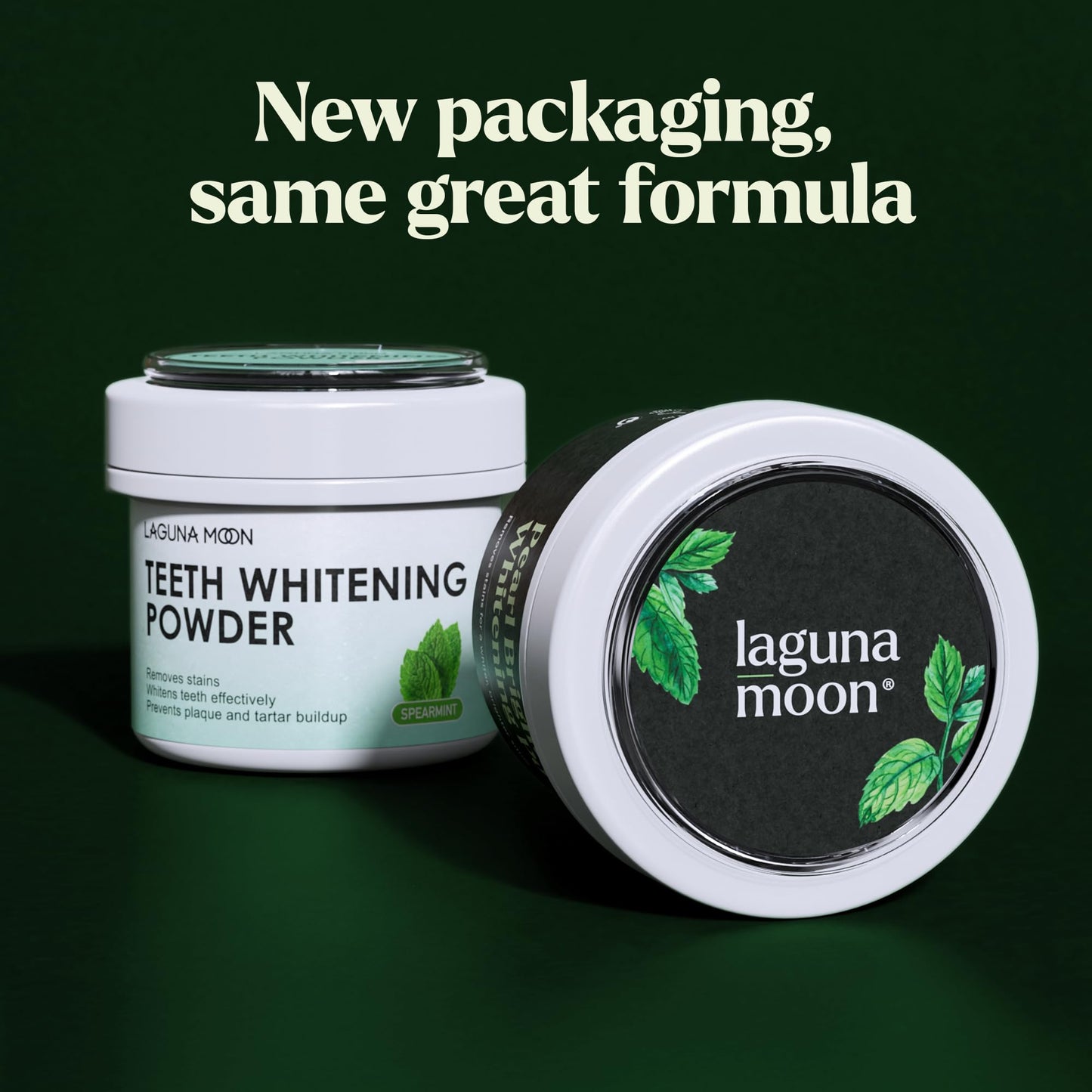 Lagunamoon Teeth Whitening Powder 50g – Bright Pearl Spearmint