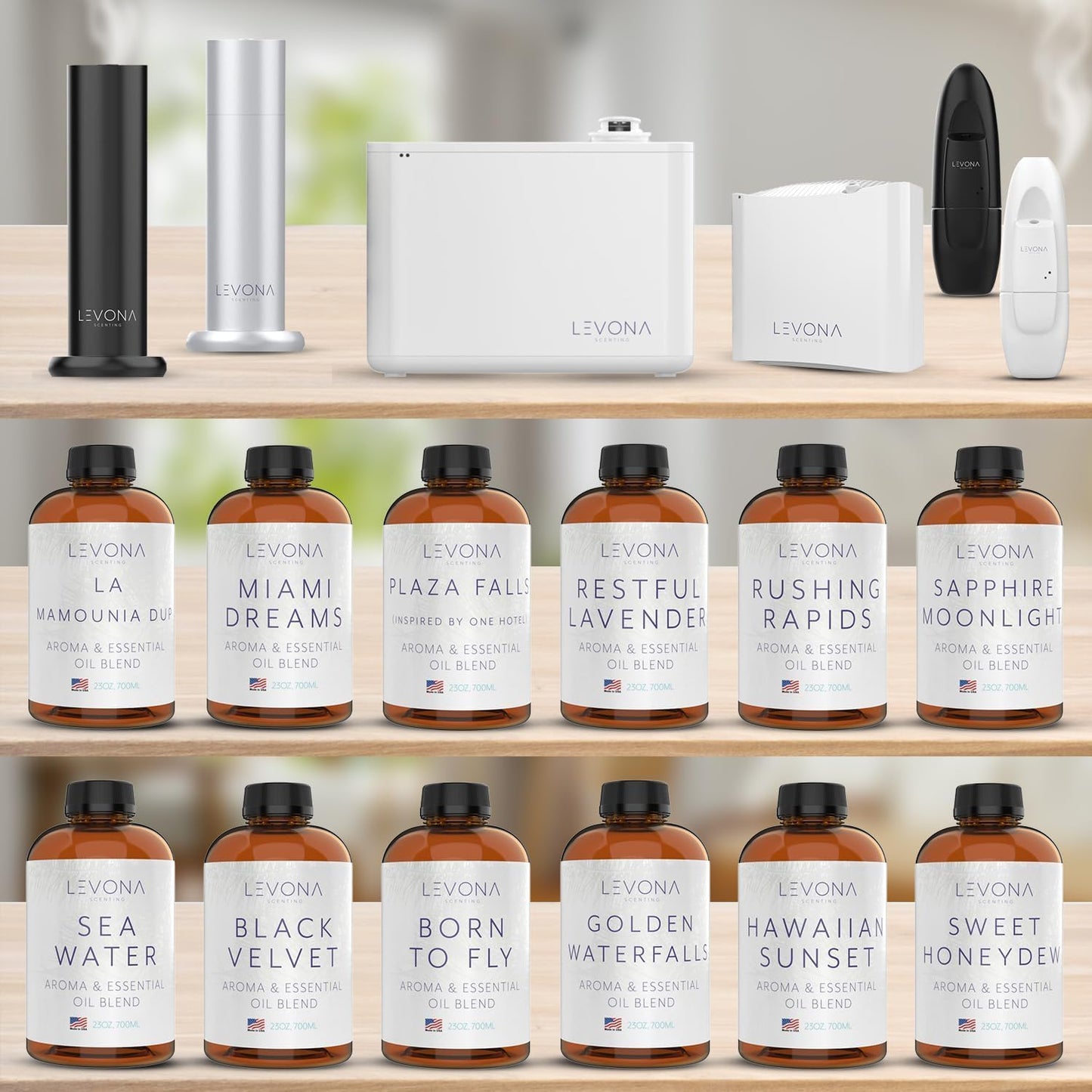 Levona Black Velvette Diffuser Oils – Woody Citrus & Floral Blends