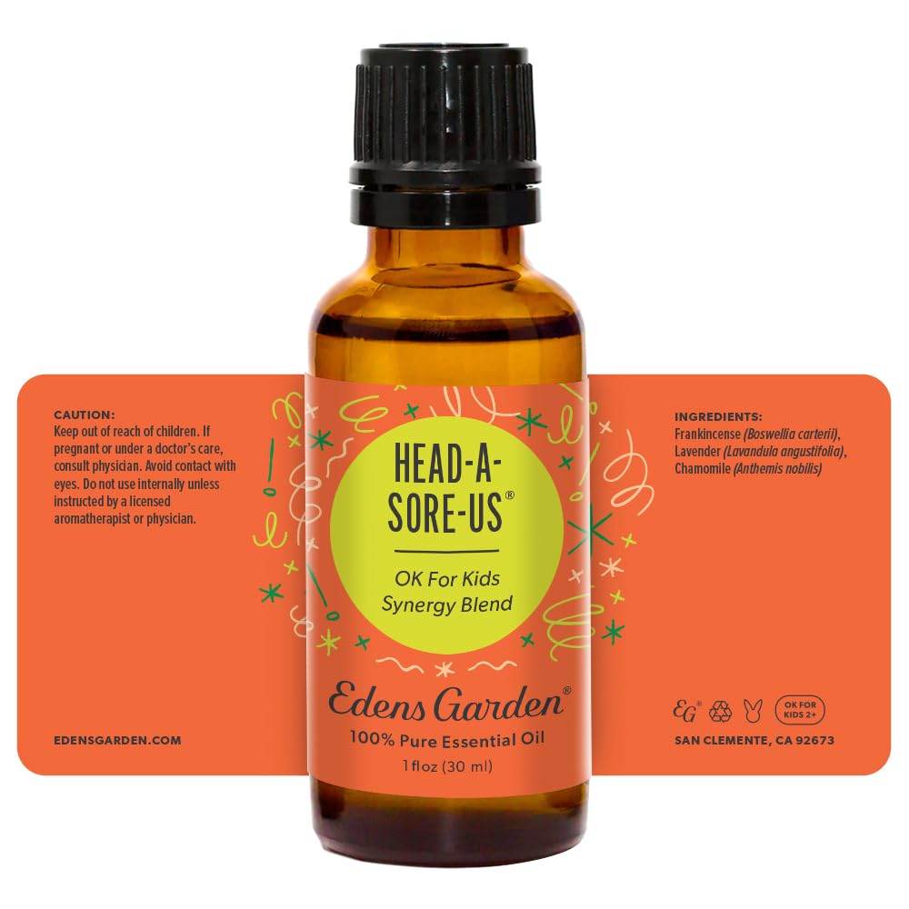 Head-A-Sore-Us Essential Oil Blend – 100% Pure, Premium Grade (30 ml) | Edens Garden