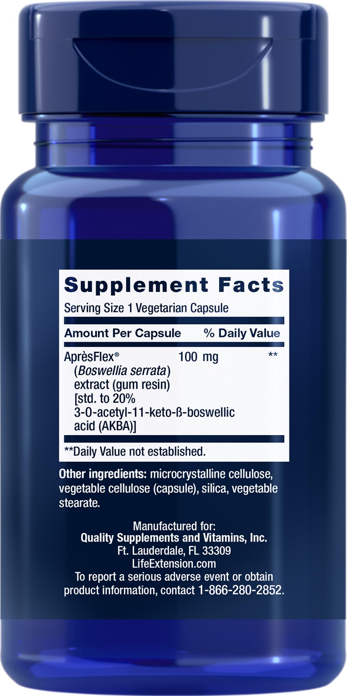Life Extension 5-LOX Inhibitor with ApresFlex 100 mg – 60 Veg Caps (Pack of 2)