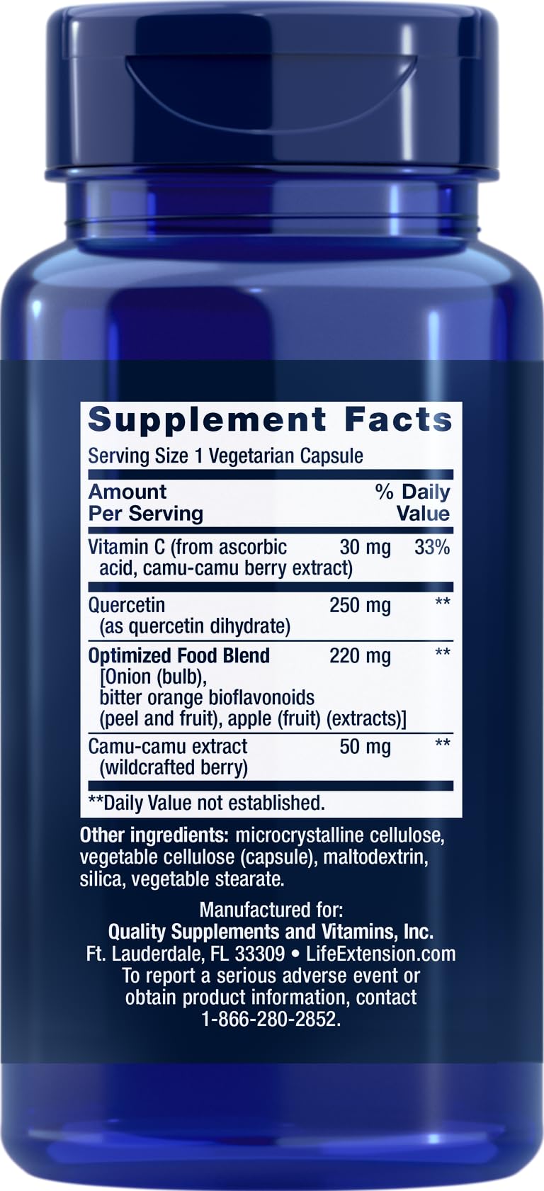 Life Extension Optimized Quercetin 60 Veg Caps (Pack of 2) – Cardiovascular & Antioxidant Support