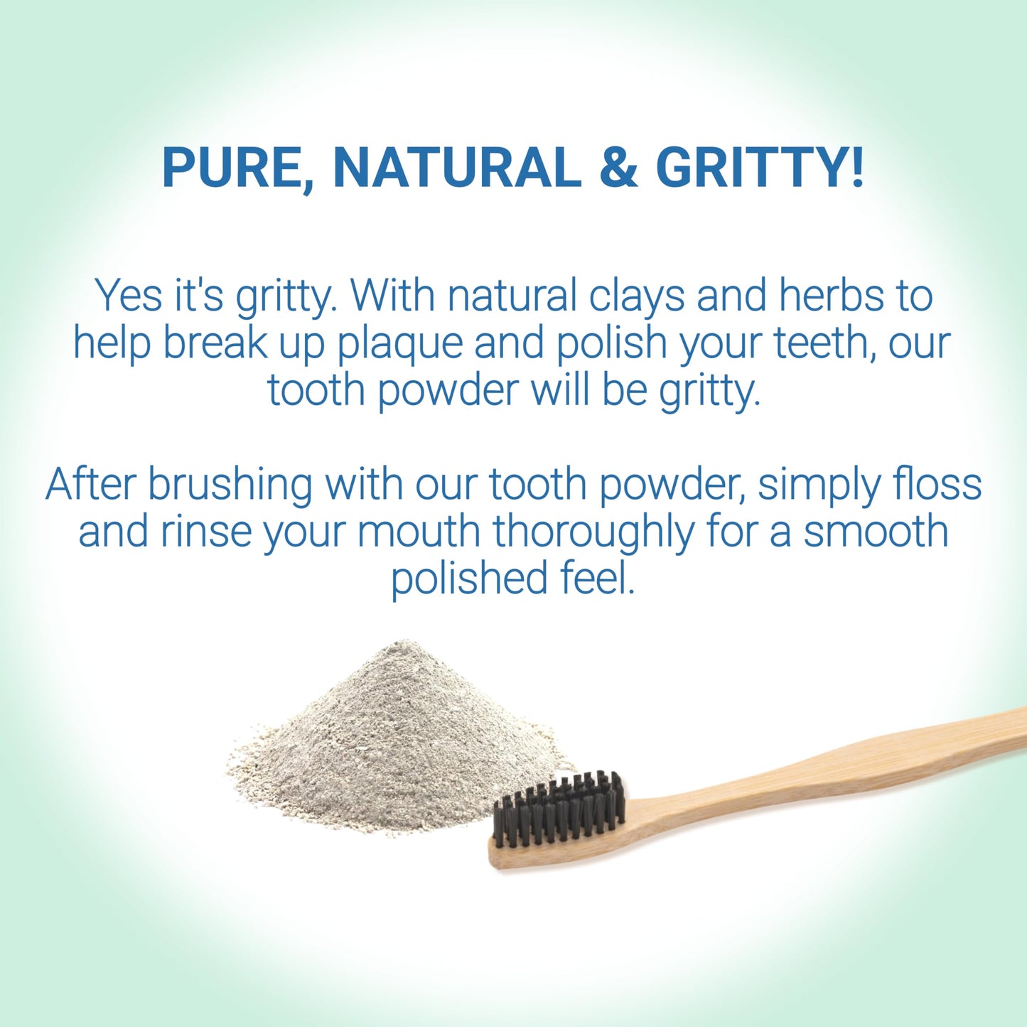 Remineralizing Tooth Powder - Cool Mint (Fluoride Free, SLS Free, Nano Free)