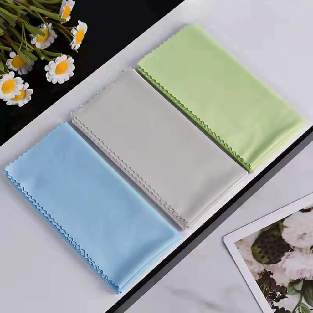 Extra Large 12x12 Microfiber Cleaning Cloths – 5-Pack for Eyeglasses & Screens