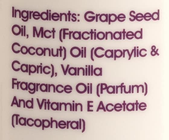Liquid Love Vanilla Exotique Body Oil – Vegan Massage Oil, Made in USA, 8 fl oz