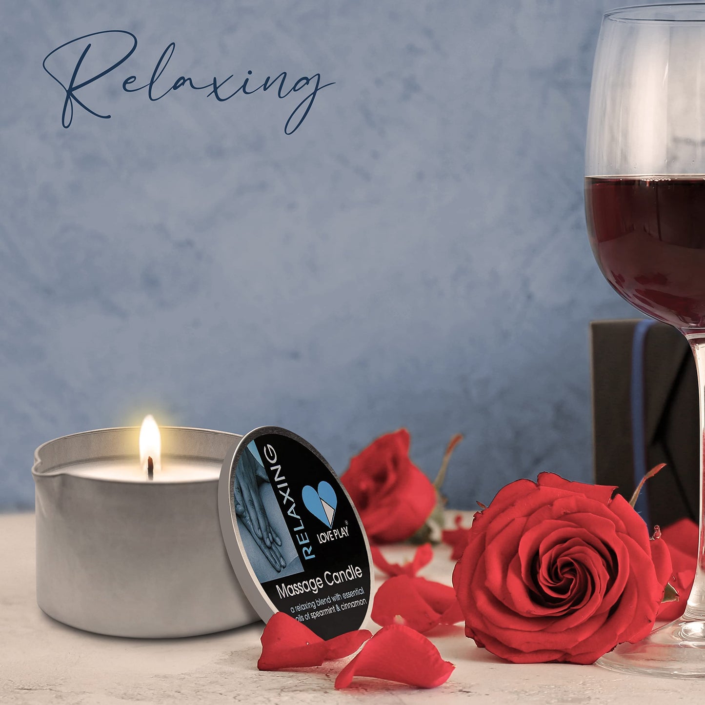 LOVE PLAY Massage Oil Candle for Home Spa – Vegan Hydrating Oil (6.76oz)