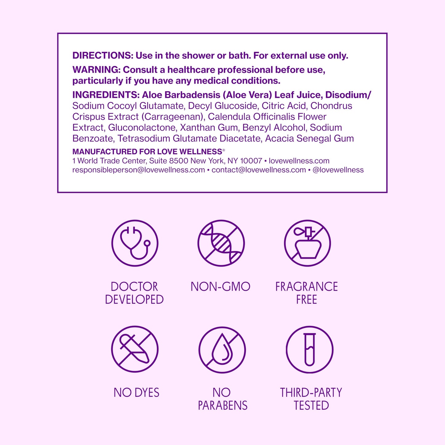 Love Wellness pH Balancing Cleanser | Fragrance-Free Vaginal Wash (5 fl oz)