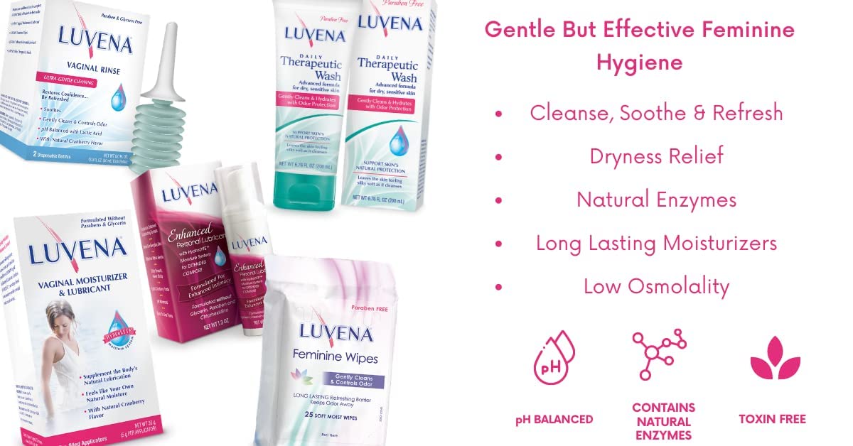 LUVENA Feminine Wipes – Fresh Cucumber Scent, 25-Count Travel Pack