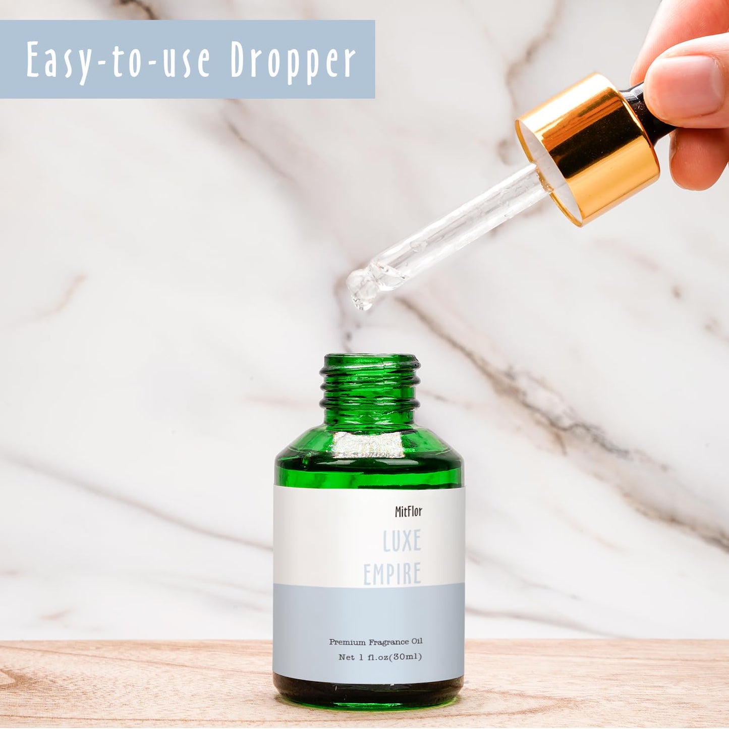 Luxe Empire Fragrance Oil – MitFlor 30ml for Diffusers, Candles, Soaps, Beard Oil