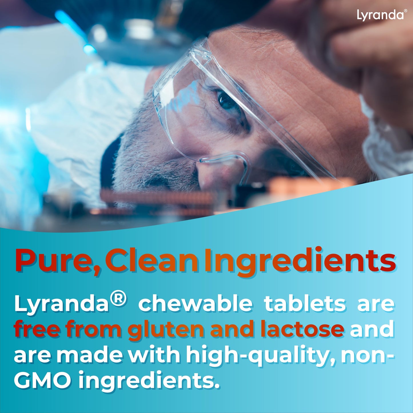 Lyranda® Lysine Cold Sore Treatment - Chewable L-Lysine Tablets, Faster Absorption