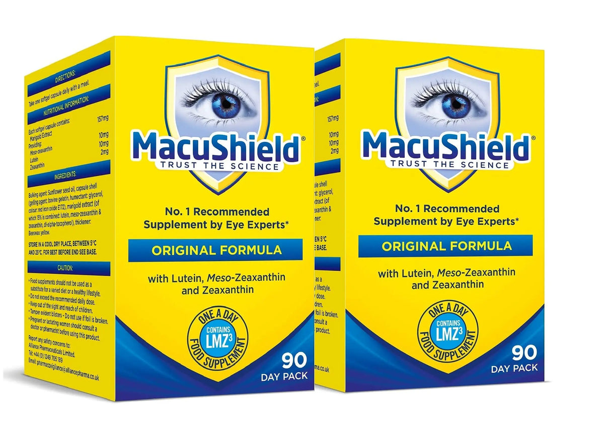 MacuShield Macushield Capsules – 90 Caps (2 Pack) | Dietary Supplement BritishVita | Premium UK Vitamins & Wellness Supplements