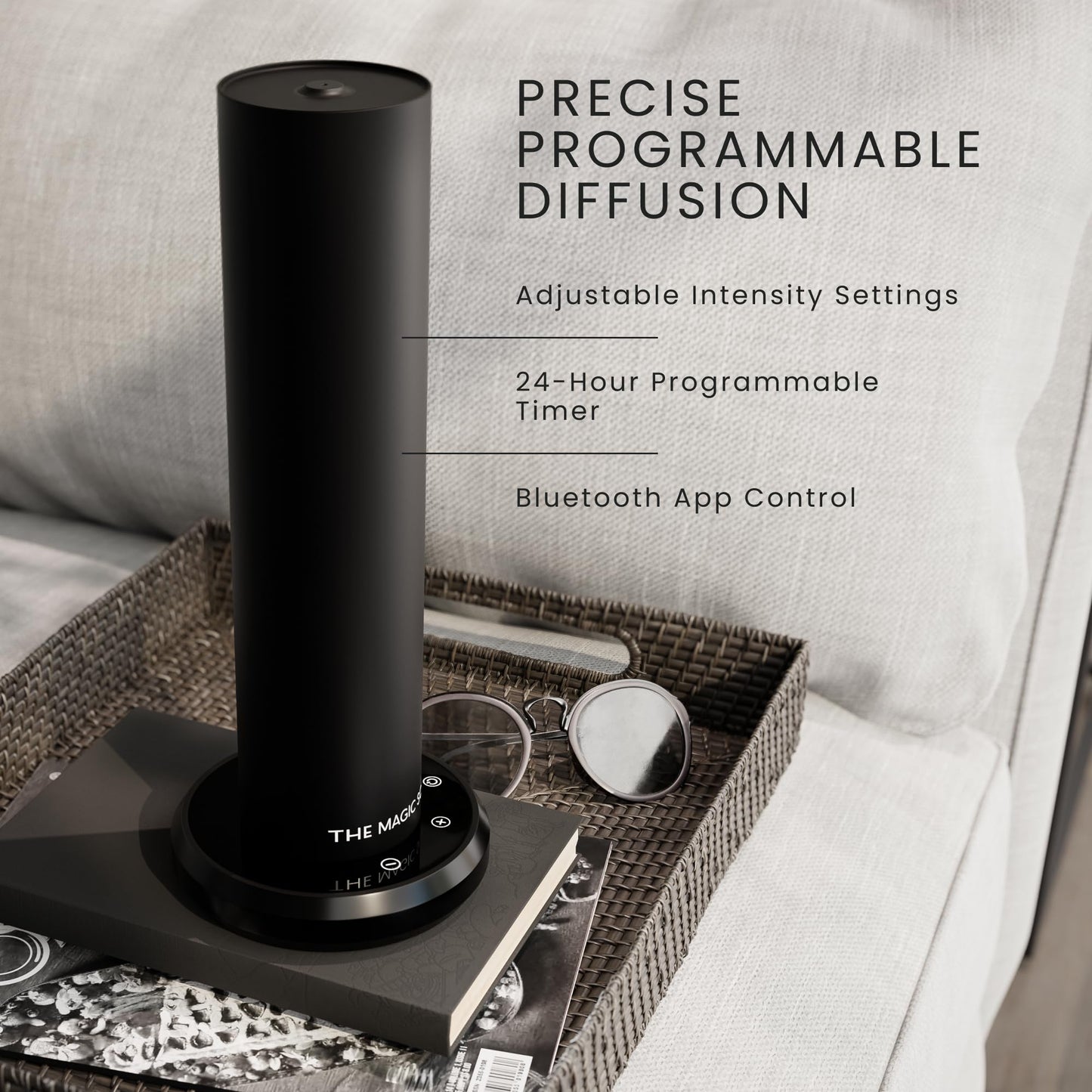 The Magic Scent Bluetooth Tower Diffuser - Waterless, Ultra-Quiet
