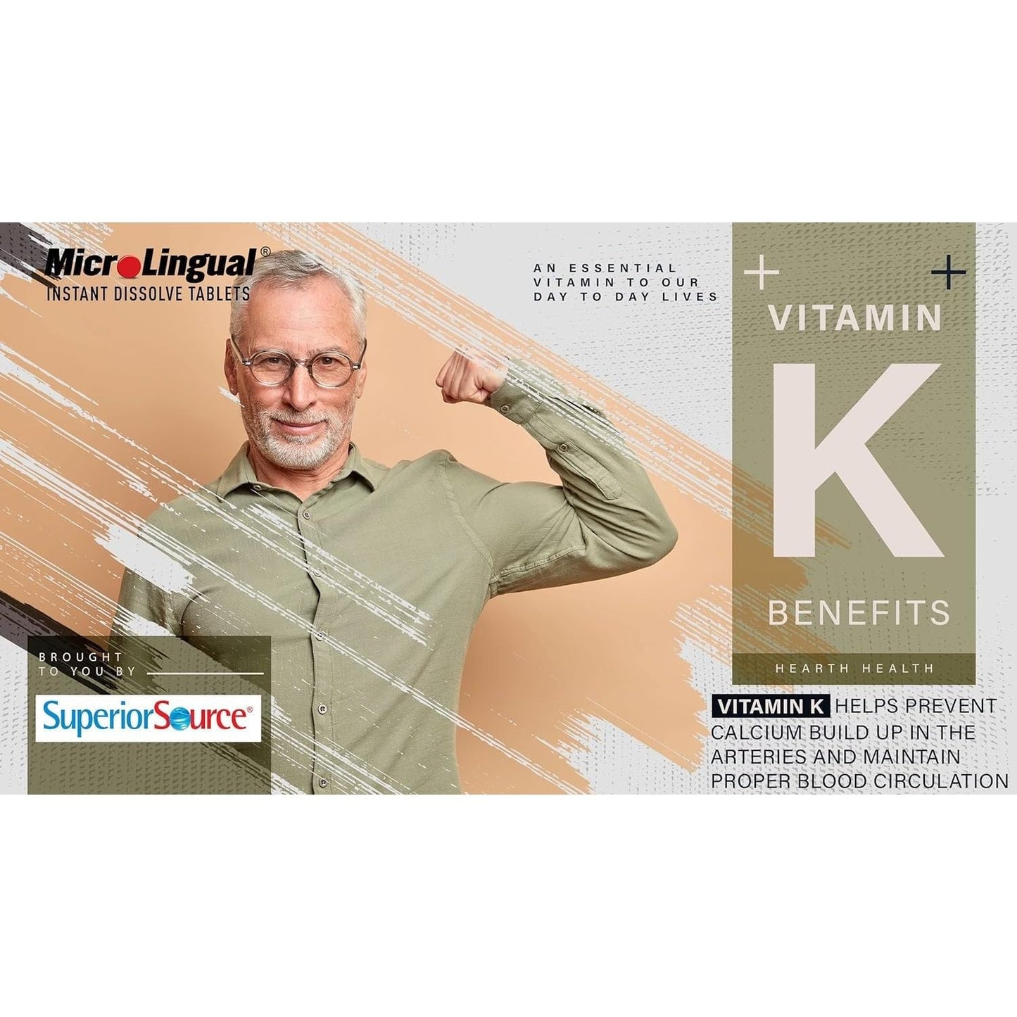 Superior Source Triple K 2-Pack: MK-4 500mcg, MK-7 50mcg, K1 500mcg
