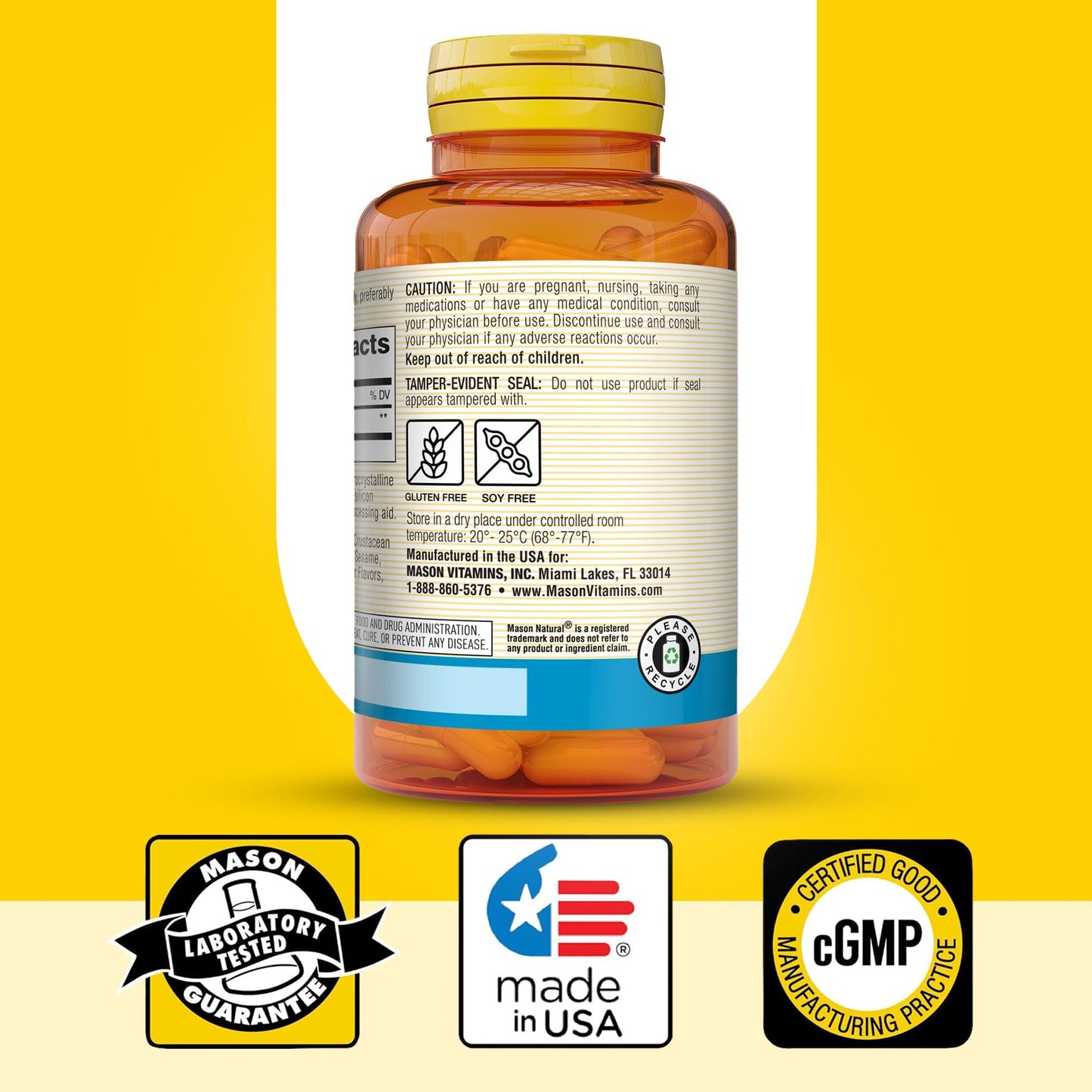 Mason Natural NAC 500 mg - 60 Capsules | Immune Support & Cellular Health