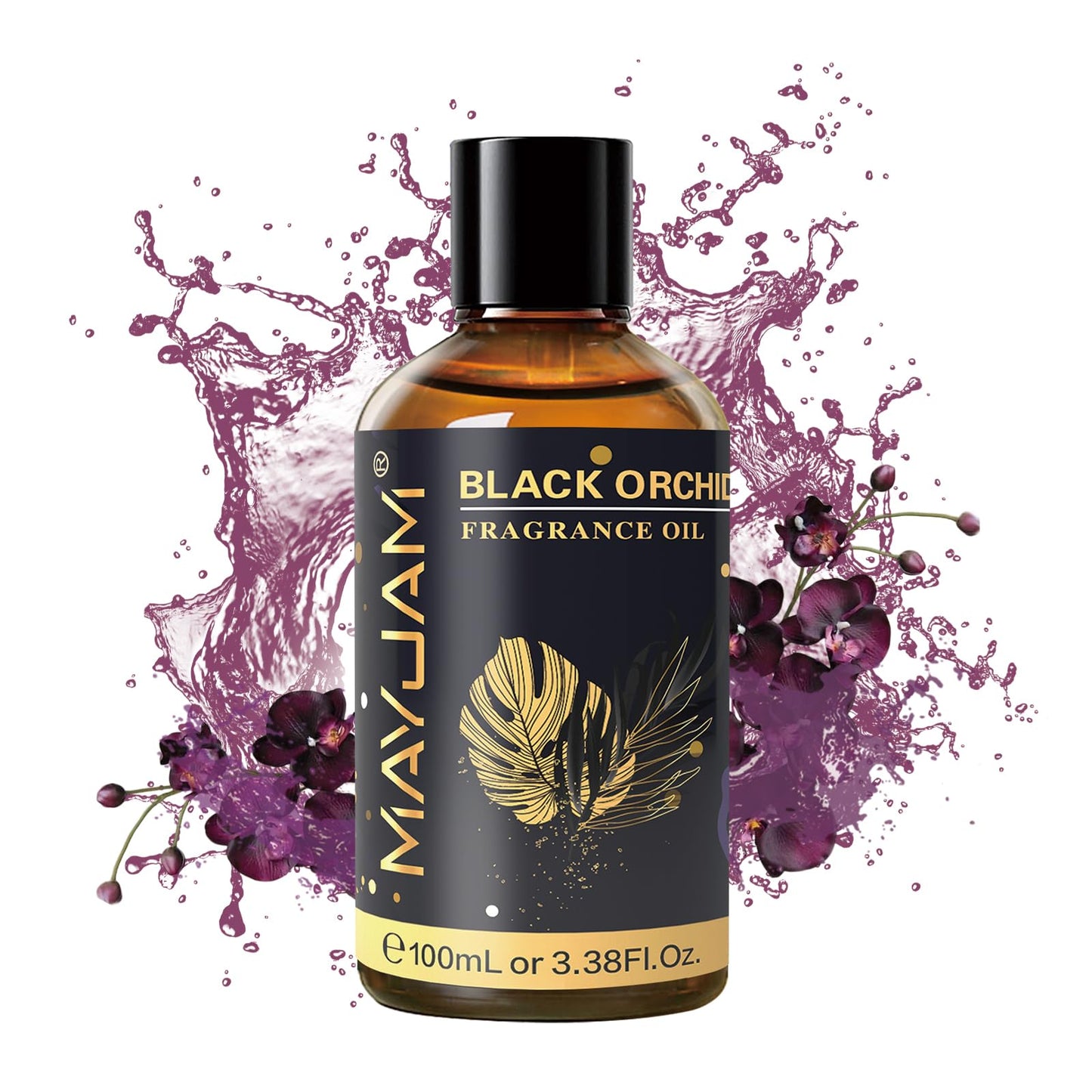 MAYJAM 100ML Black Orchid Fragrance Oil with Glass Dropper – Diffuser, Soap & Candle Making