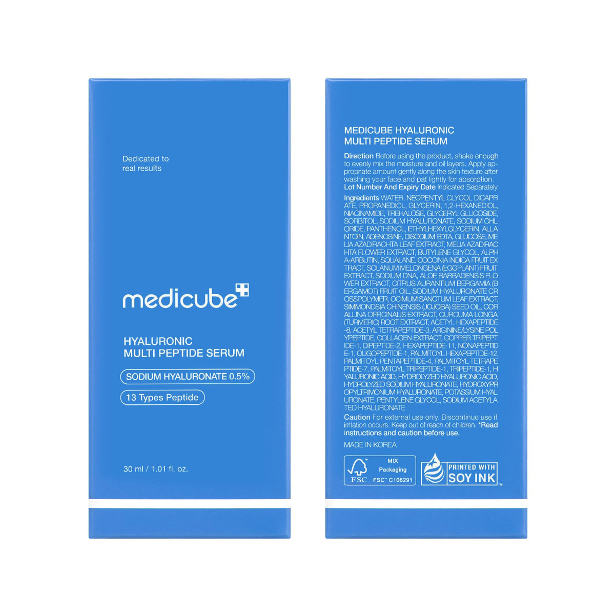 Medicube Hyaluronic Multi Peptide PDRN Serum – Lightweight Hydration & Glow (30ml) British Harmonia | Natural Makeup & Fragrance by British Harmonia UK