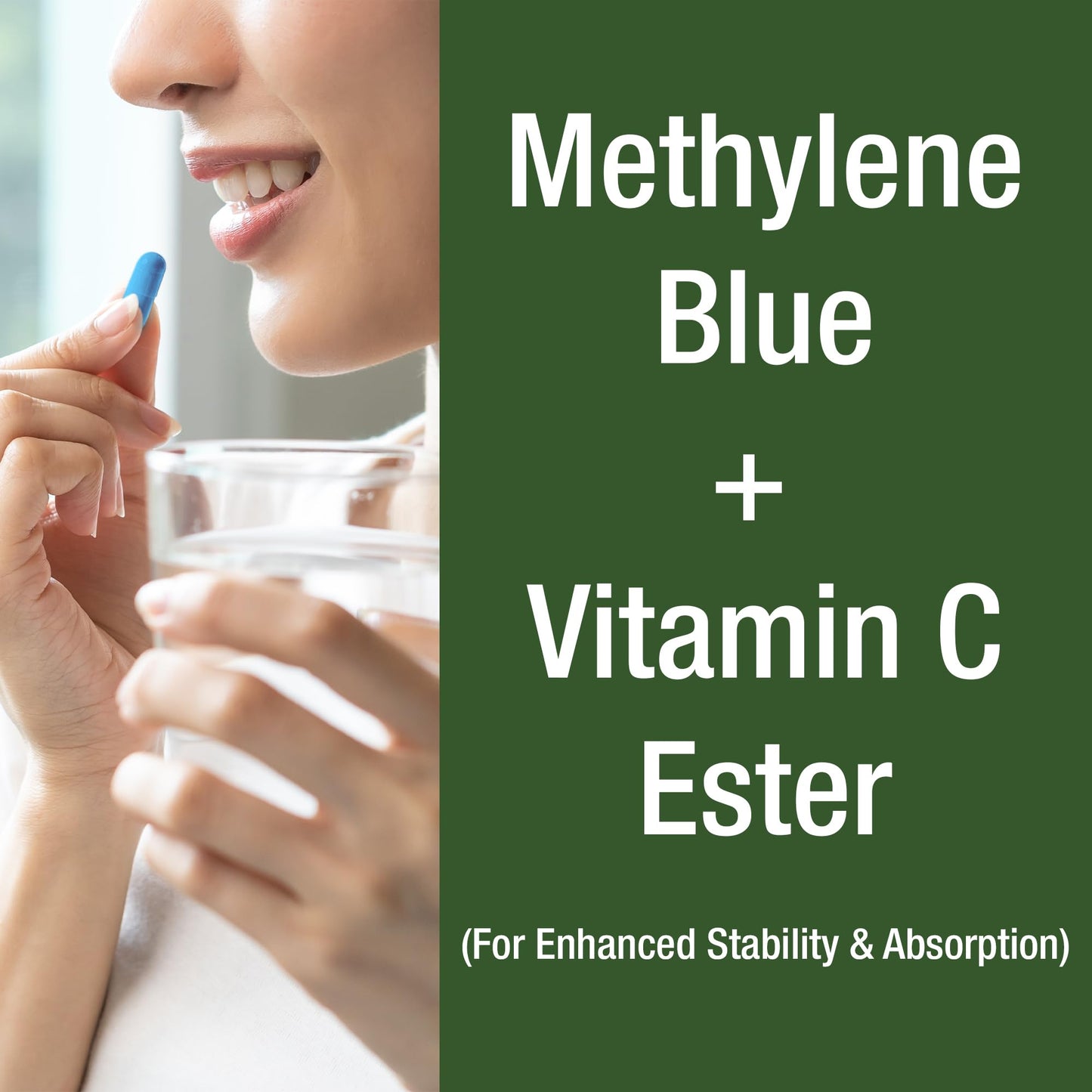 Methylene Blue Capsules – Ultra High Purity USP, Vegan & GMP
