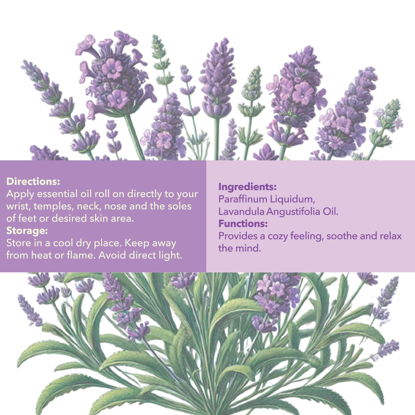 Mine Lavender Essential Oil Roll On - 100% Pure Lavender Oil for Skin