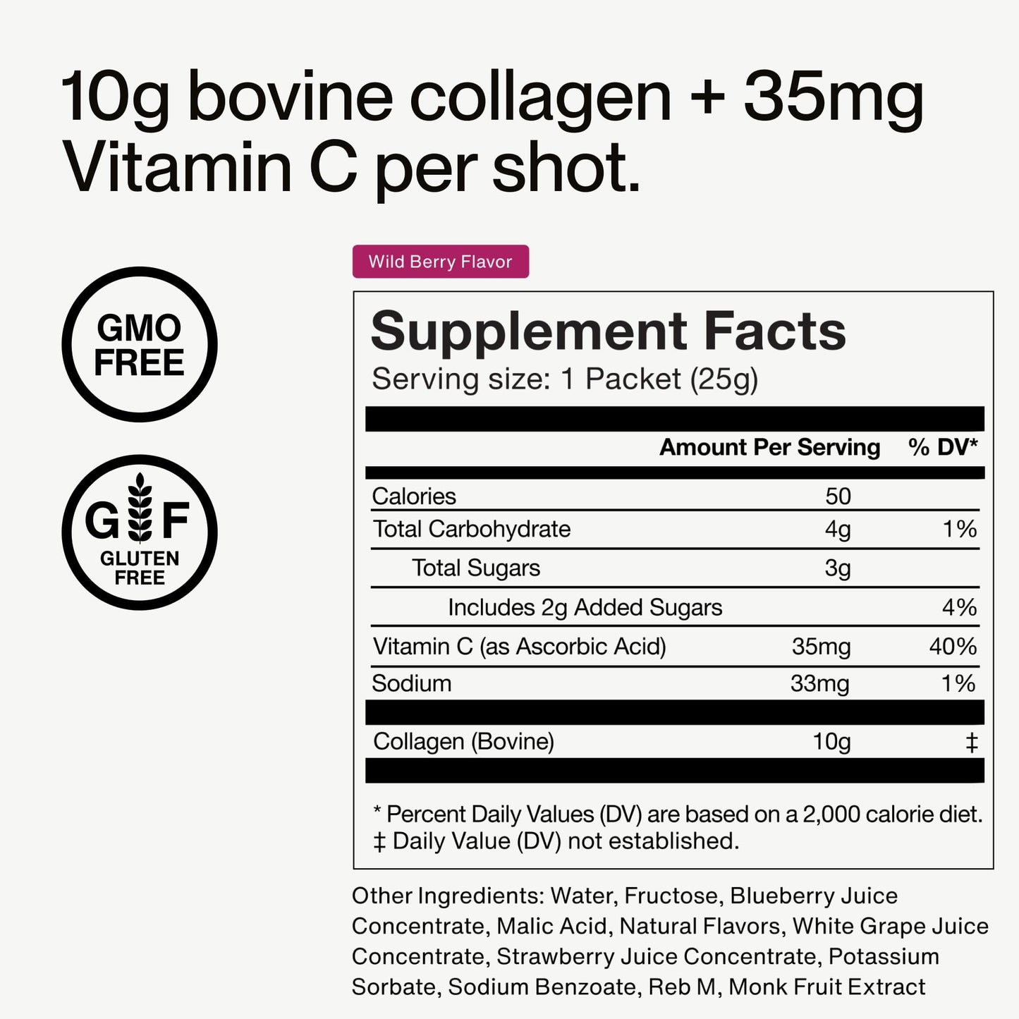 Momentous Collagen Shot - Hydrolyzed Collagen & Vitamin C | NSF Certified