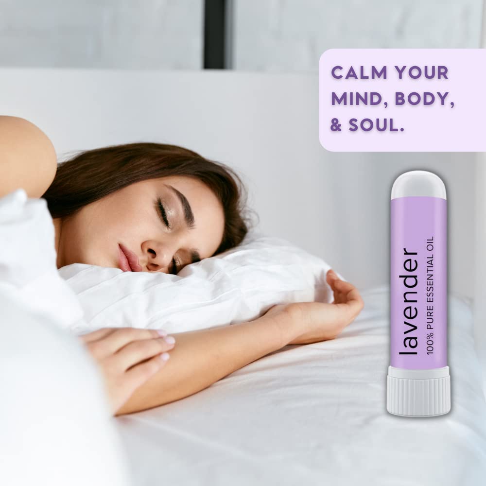 MOXE Lavender Essential Oil Nasal Inhaler – No-Mess Aromatherapy, Made in USA (1 Pack)
