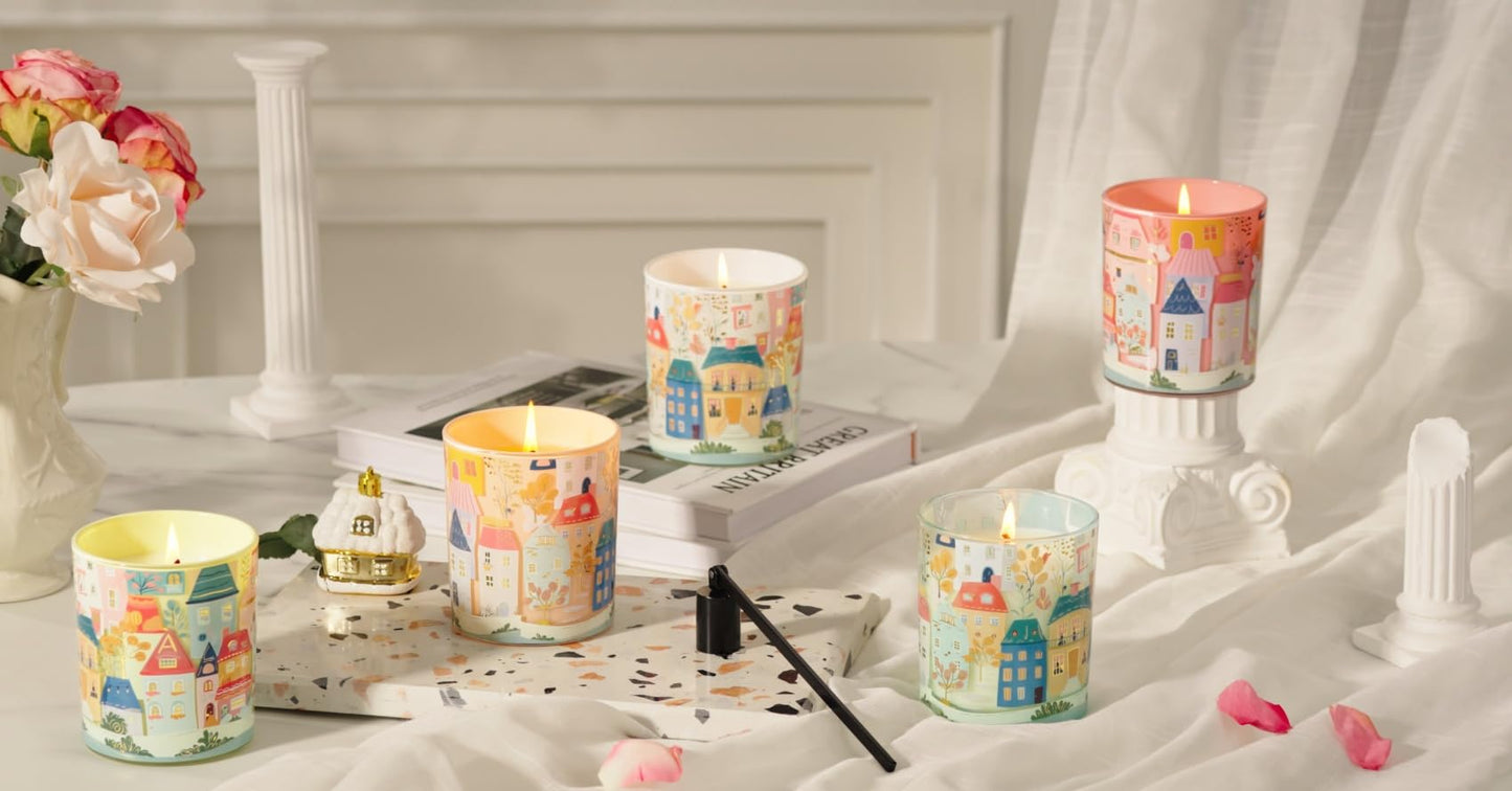 M&SENSE Fig Citrus Floral Scent Soy Wax Candle - 10.2 oz | Natural Home Fragrance