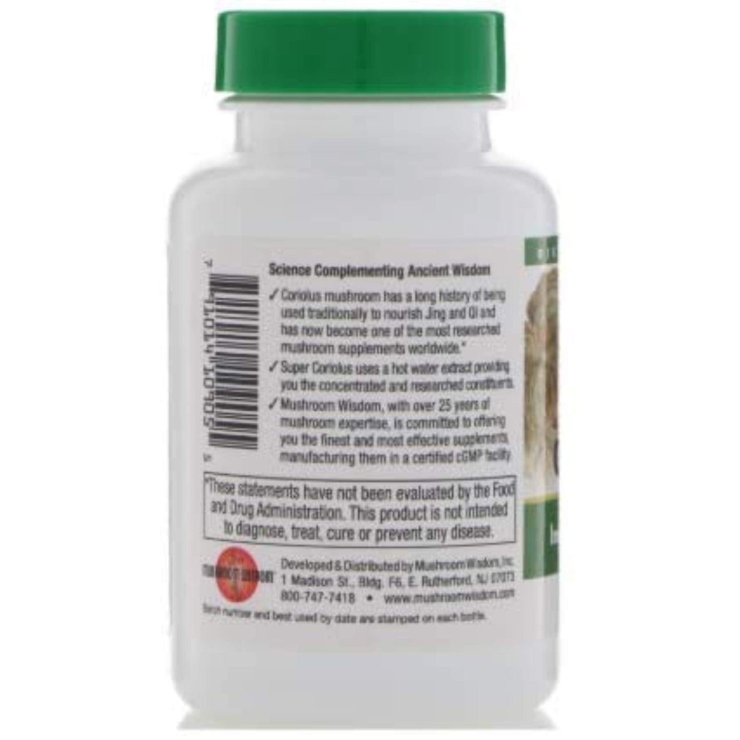 Mushroom Wisdom Super Coriolus with Maitake D Fraction – 120 Tablets BritishVita | Premium UK Vitamins & Wellness Supplements