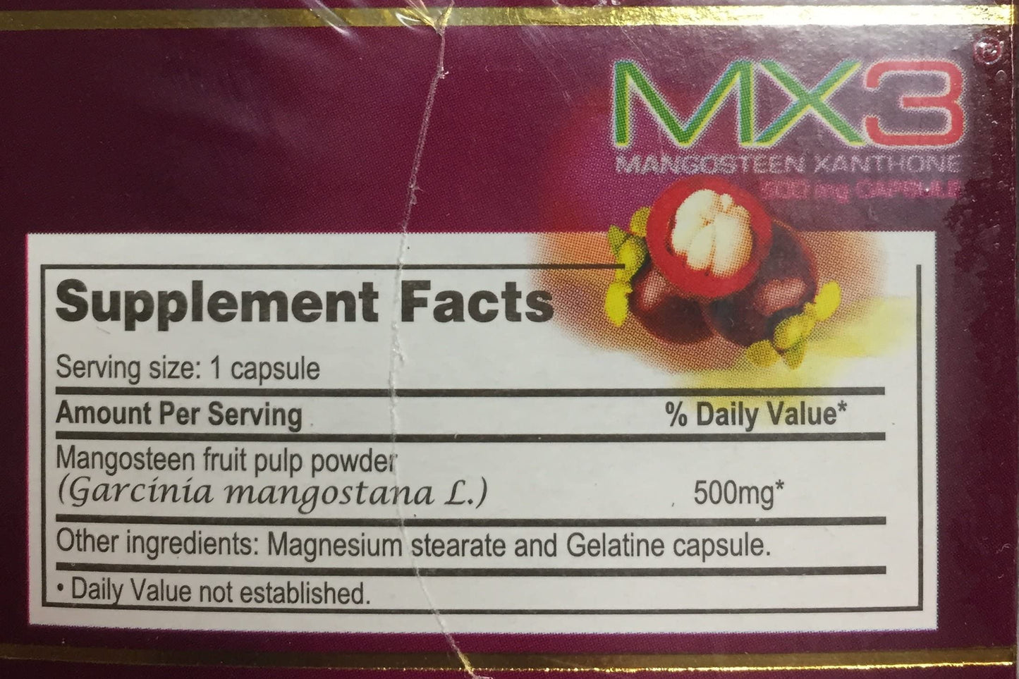 MX3 Capsule (Mangosteen Capsule) 60 Caps | Immune Support & Antioxidants