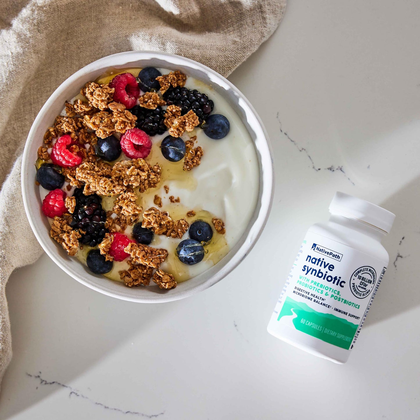 NativePath Complete Synbiotic — 3-in-1 Gut Health (10B CFU, 30 Servings)