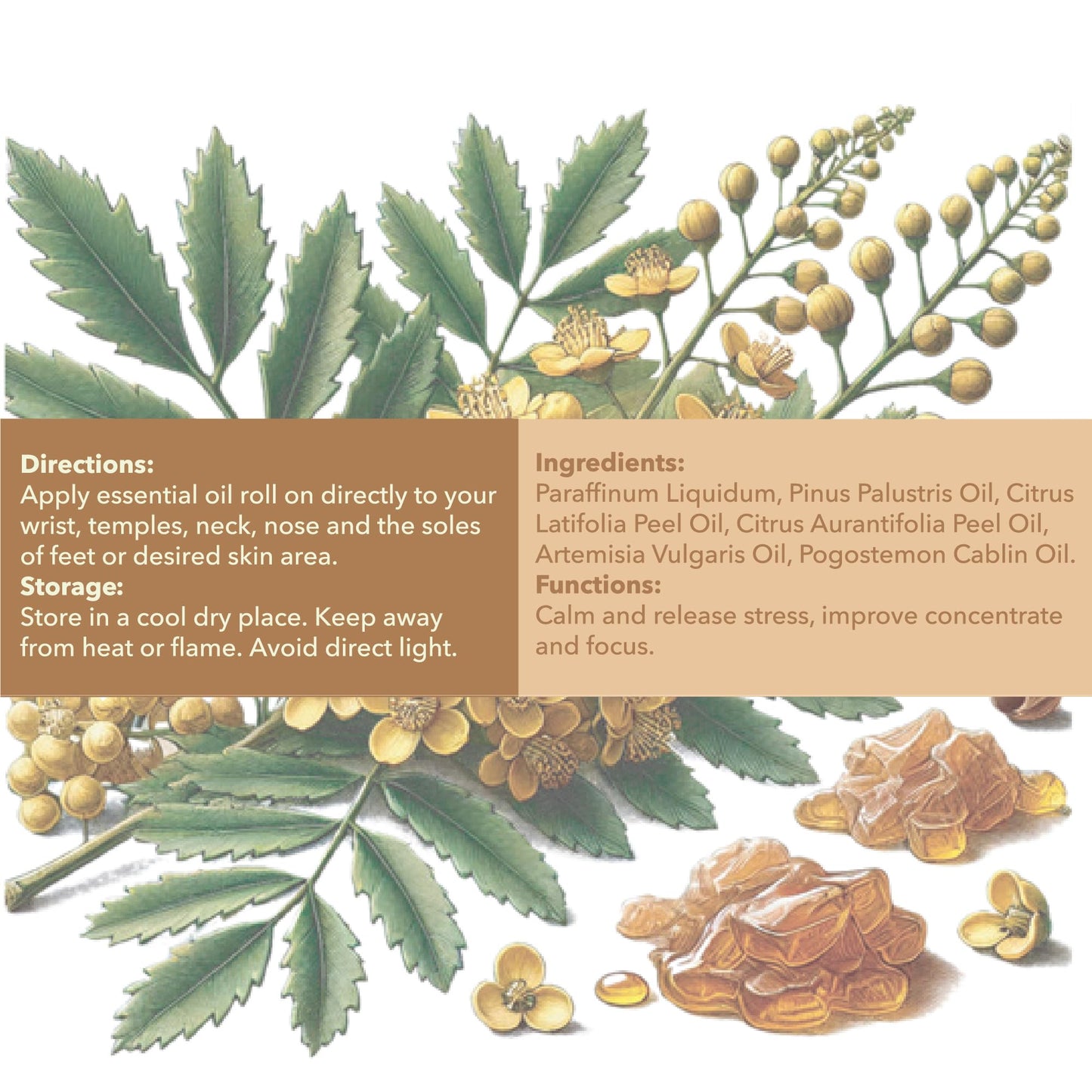 Mine Frankincense Essential Oil Roll On | Calming Frankincense Oil Rollerball for Skin