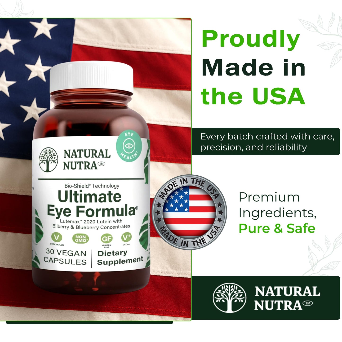 Natural Nutra Ultimate Eye Health | Bilberry & Blueberry Vision Support