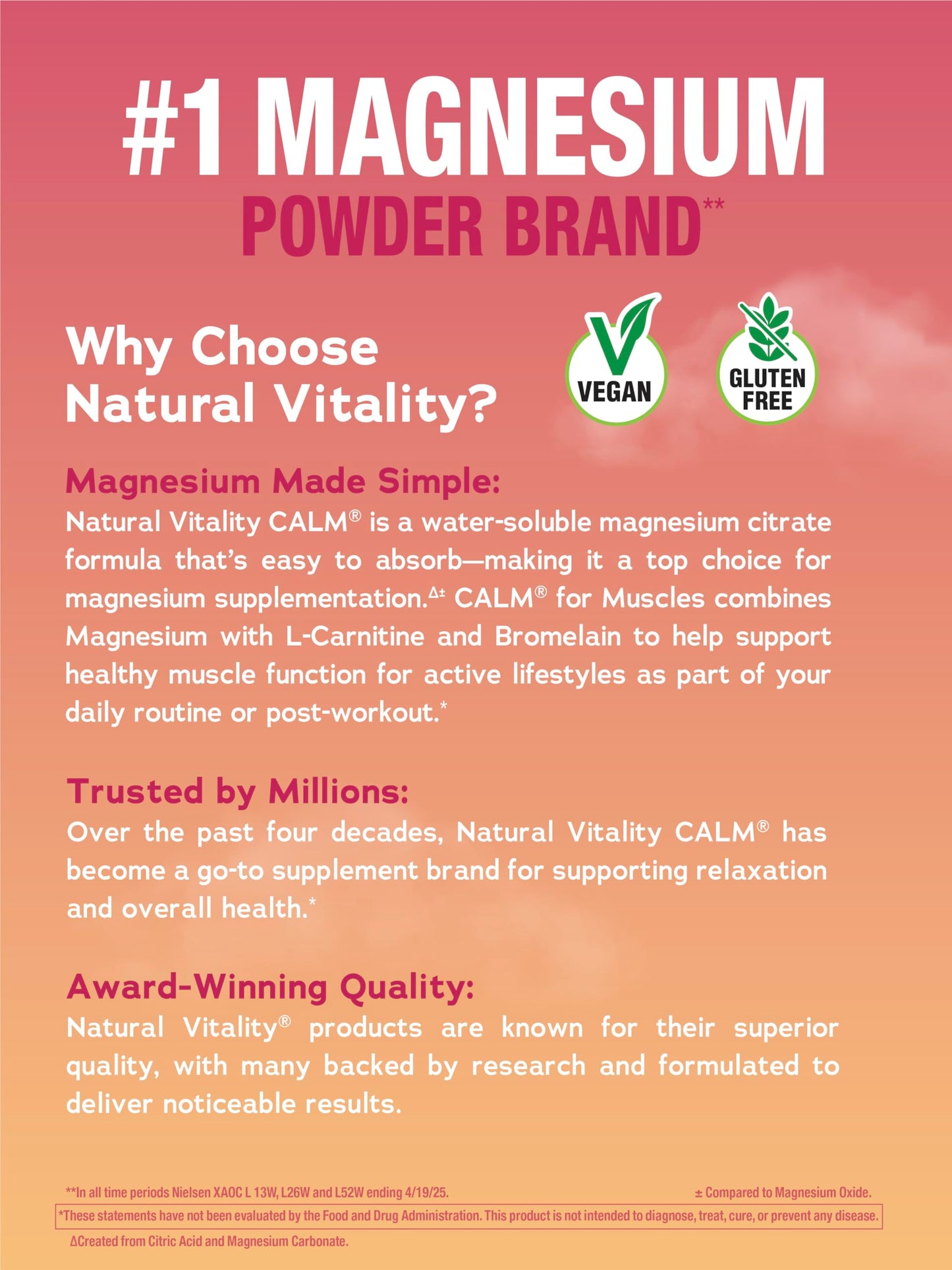 Natural Vitality Calm Specifics Calmful Muscles - Watermelon Powder 6 oz for Tired, Sore or Cramping Muscles