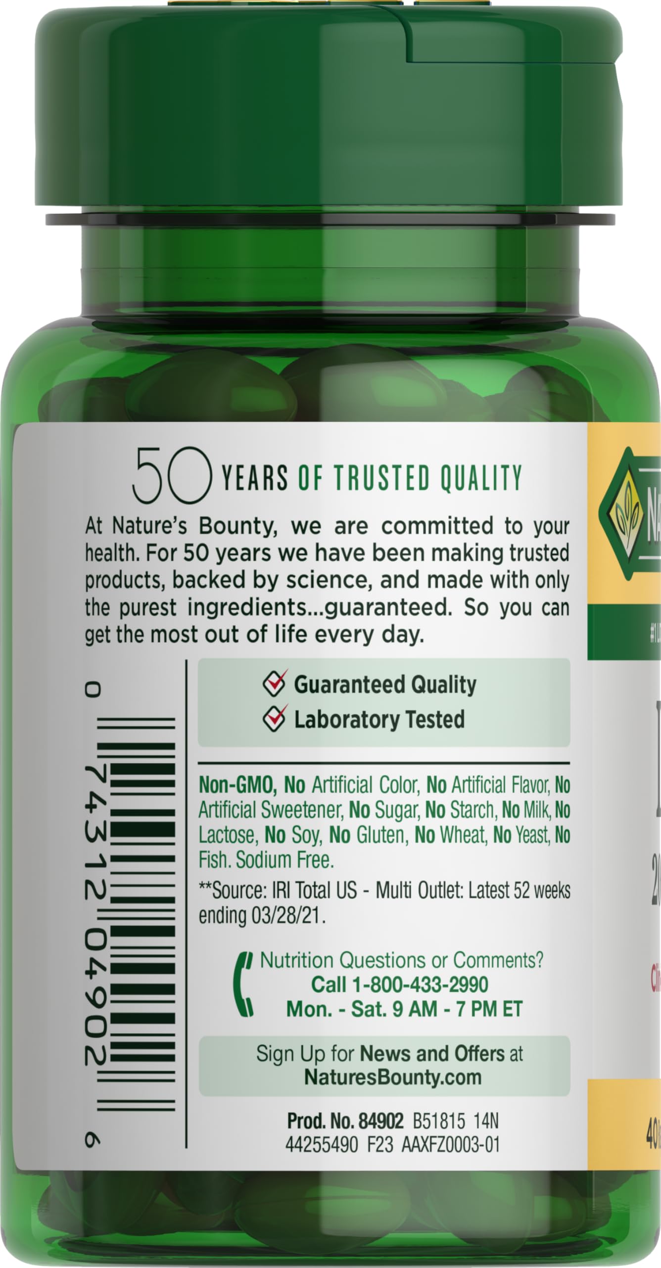 Nature's Bounty Lutein Pills – Eye Health Support, 20 mg, 40 Softgels