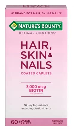 Nature's Bounty Hair, Skin & Nails – 60 Caplets | Dietary Supplement