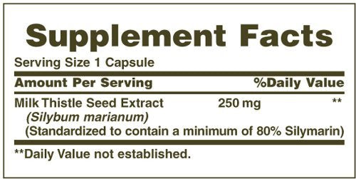 Nature's Bounty Milk Thistle 250 mg Capsules – 200 Count | Liver Support Supplement BritishVita | Premium UK Vitamins & Wellness Supplements