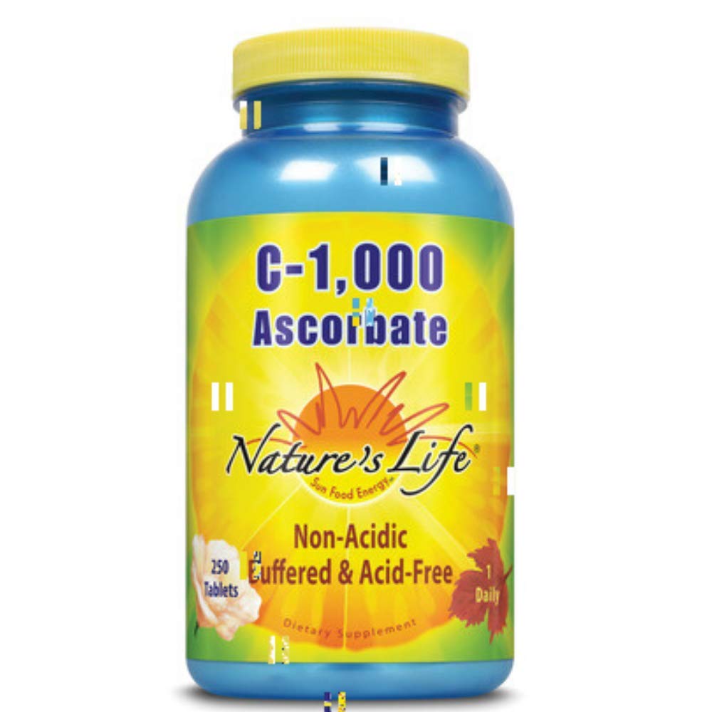 Nature's Life C-1,000 Ascorbate | 250 ct BritishVita | Premium UK Vitamins & Wellness Supplements