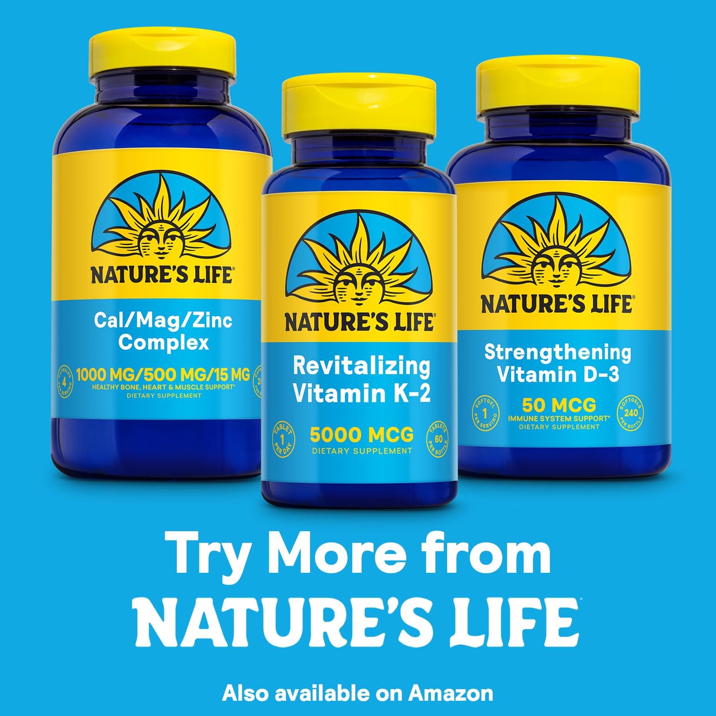 Nature's Life Vitamin K2 MK4 - High Potency 5000 mcg, 60 Servings