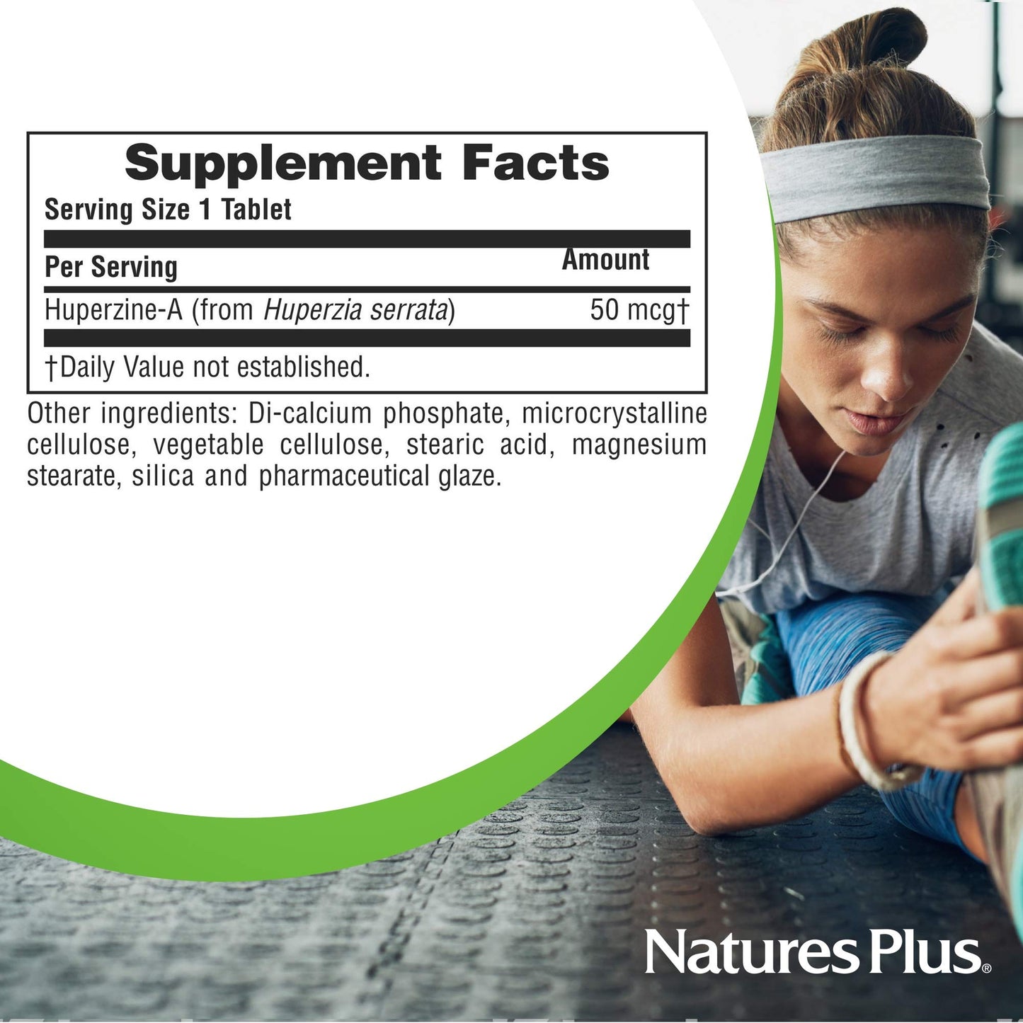 Natures Plus Huperzine Rx-Brain – 50 mcg, 30 Vegetarian Tablets for Brain Support