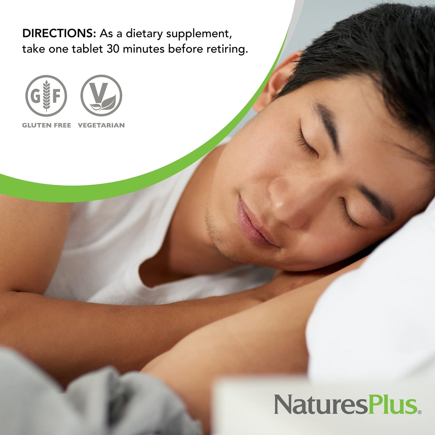Natures Plus Melatonin 3 mg | Rapid & Sustained Release, Chamomile, Vegetarian & Gluten-Free