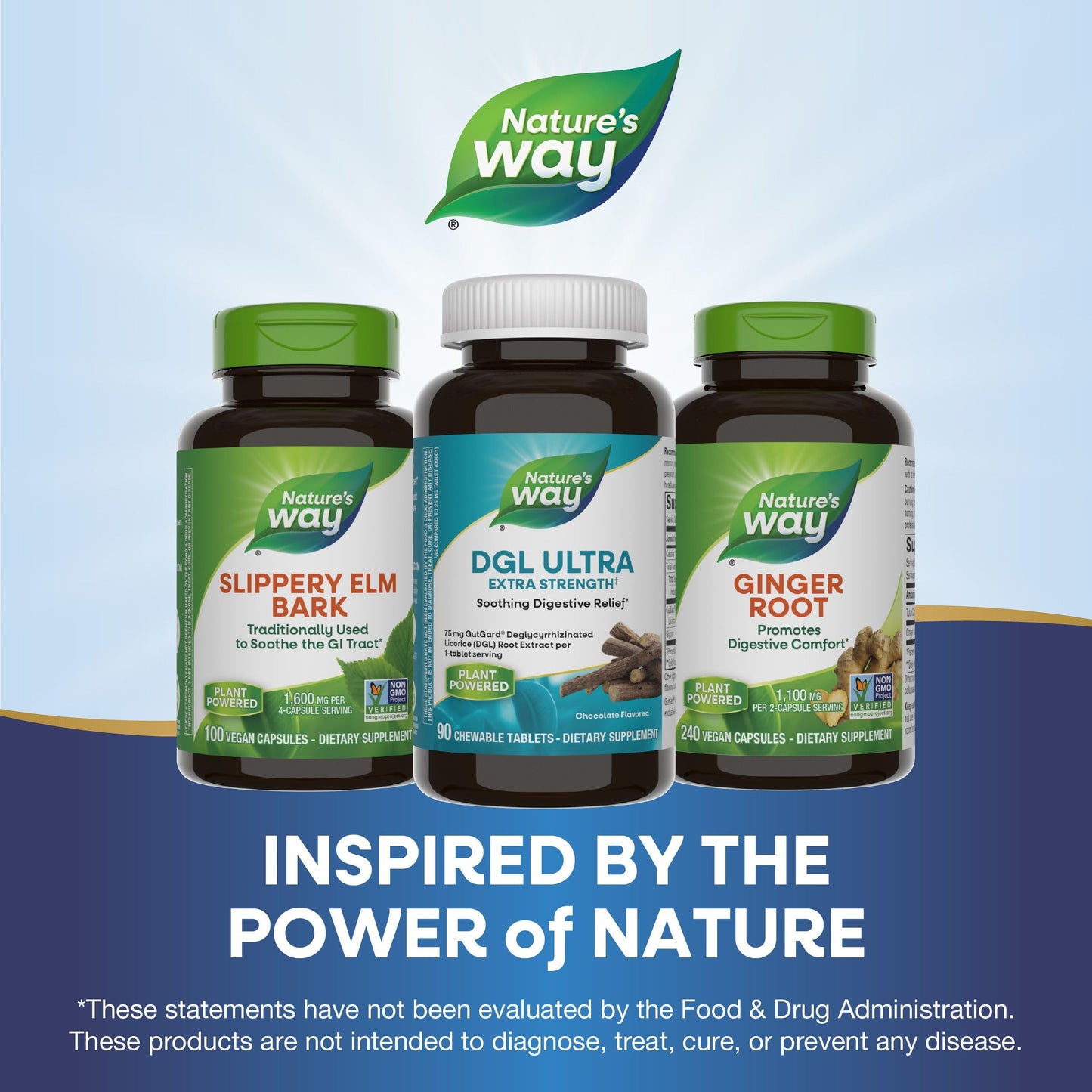 Nature's Way DGL Ultra Extra Strength with GutGard – Chocolate Flavored, Vegan & Gluten Free, 90 Chewable Tablets