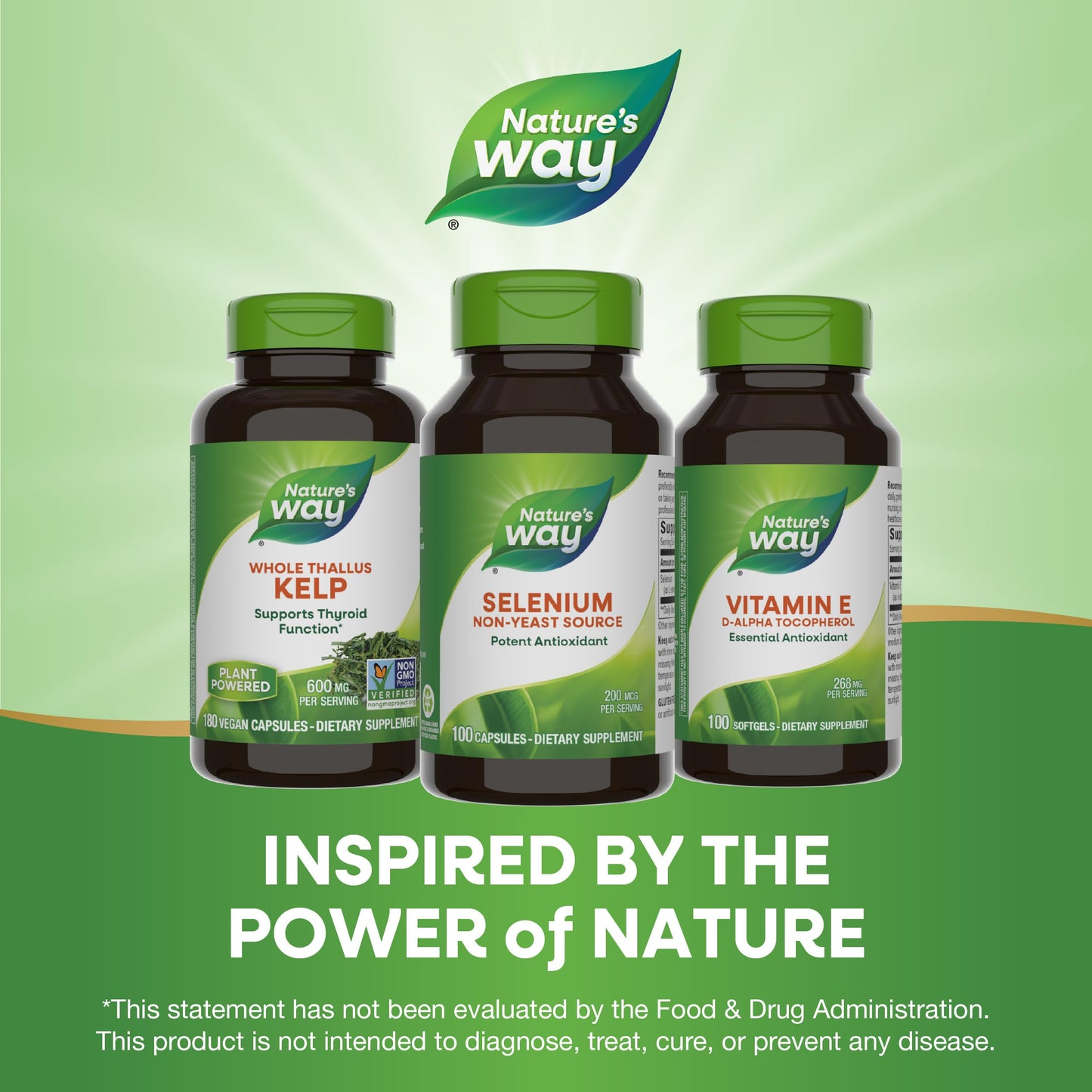 Nature's Way Selenium – 200 mcg per Capsule (L-selenomethionine), Gluten Free, 100 Capsules