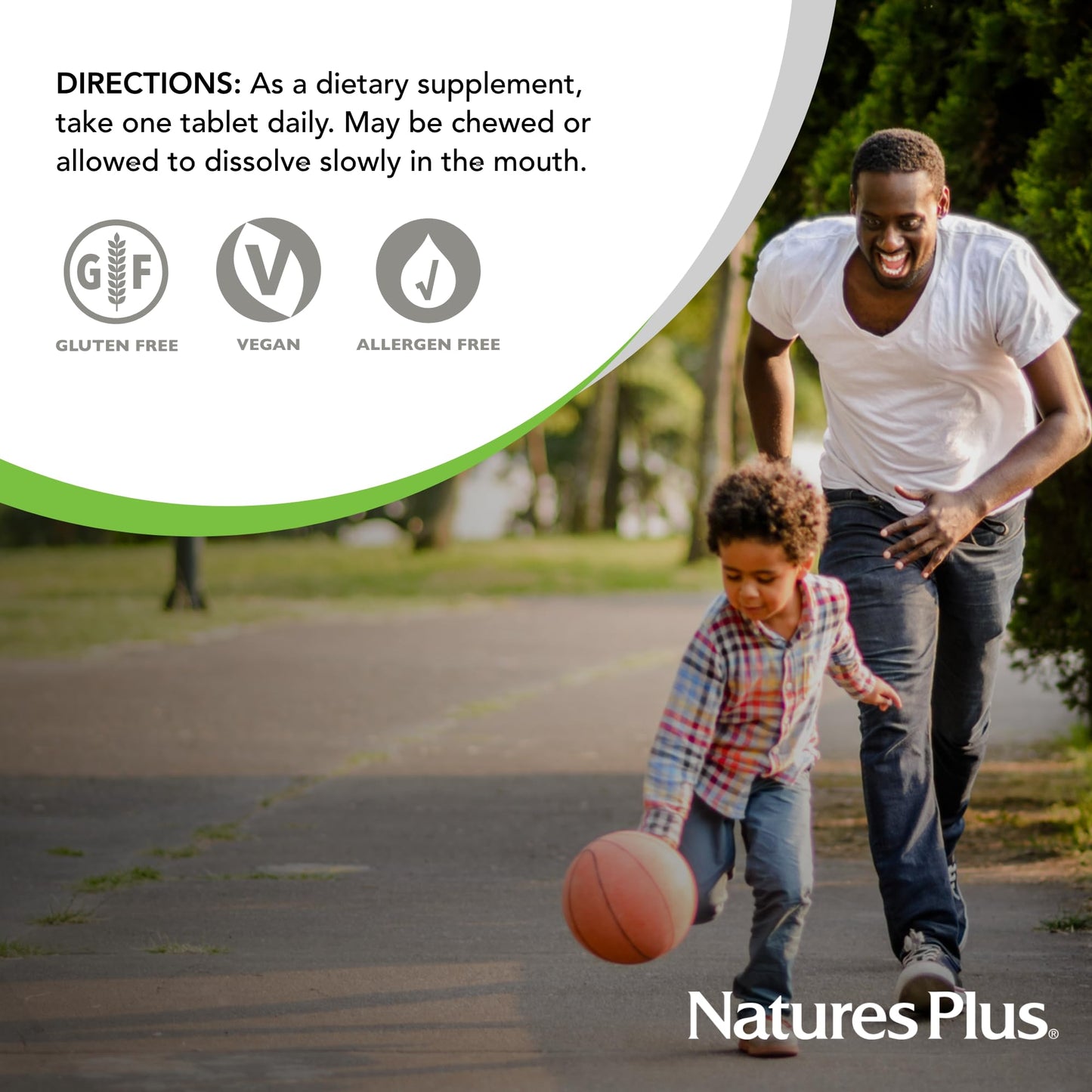 Nature's Plus Chewable Iron 27 mg - 90 Tablets | High Potency Iron with Vitamin C & Herbs