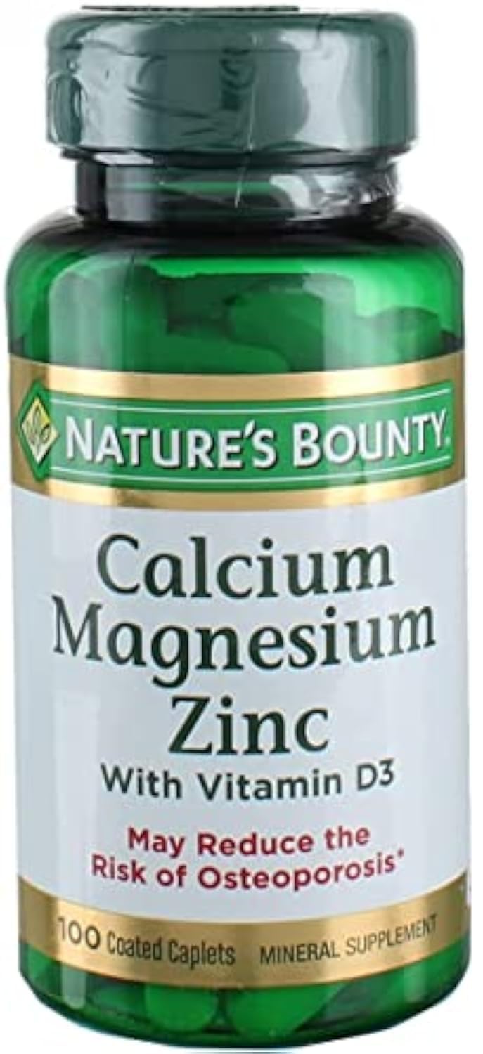 Nb VIT Cal/Mag/Zinc Caplets 100 Count | Nature's Bounty