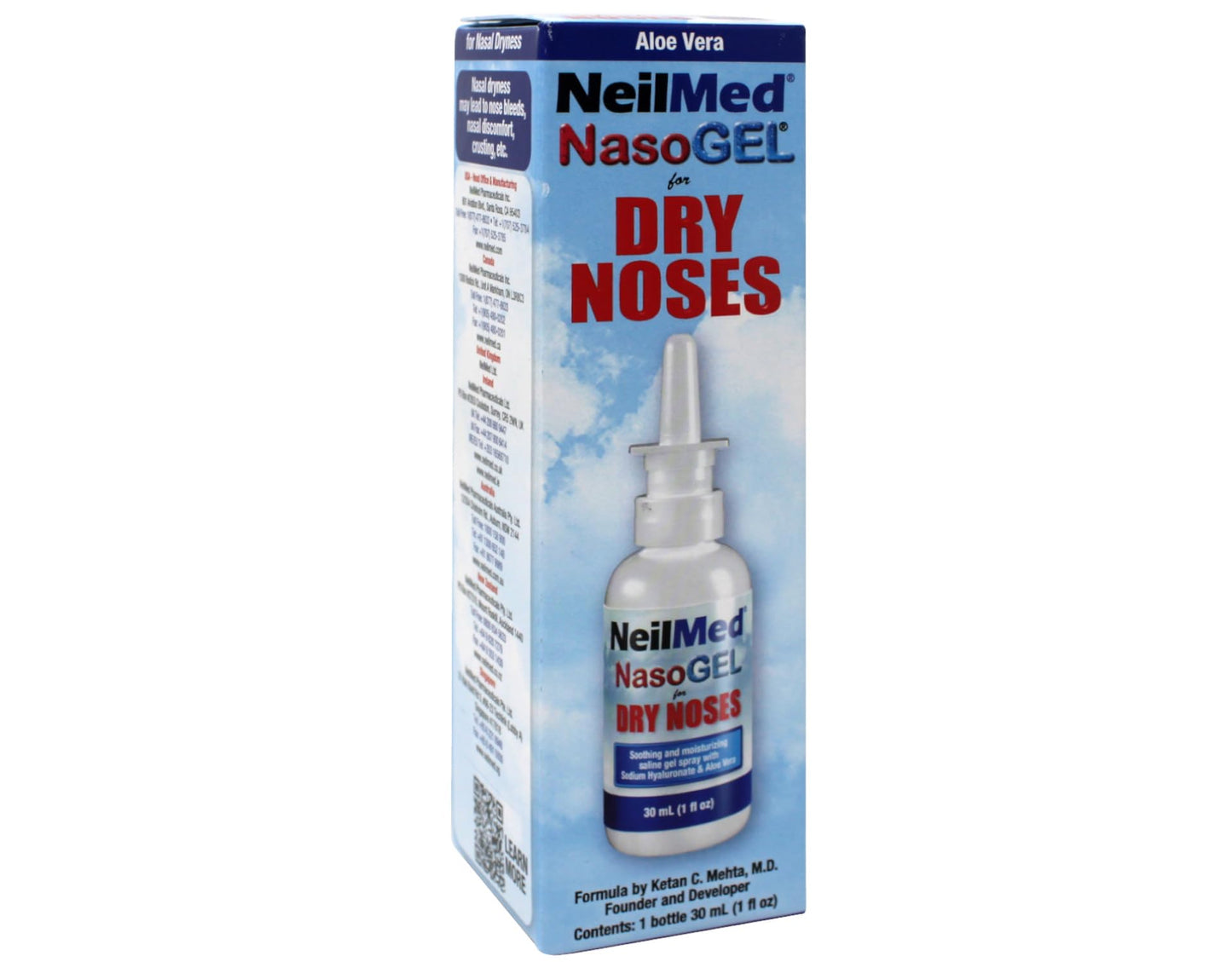 NeilMed NasoGel Drip-Free Nasal Spray – Aloe Vera & Sodium Hyaluronate (1 fl oz)