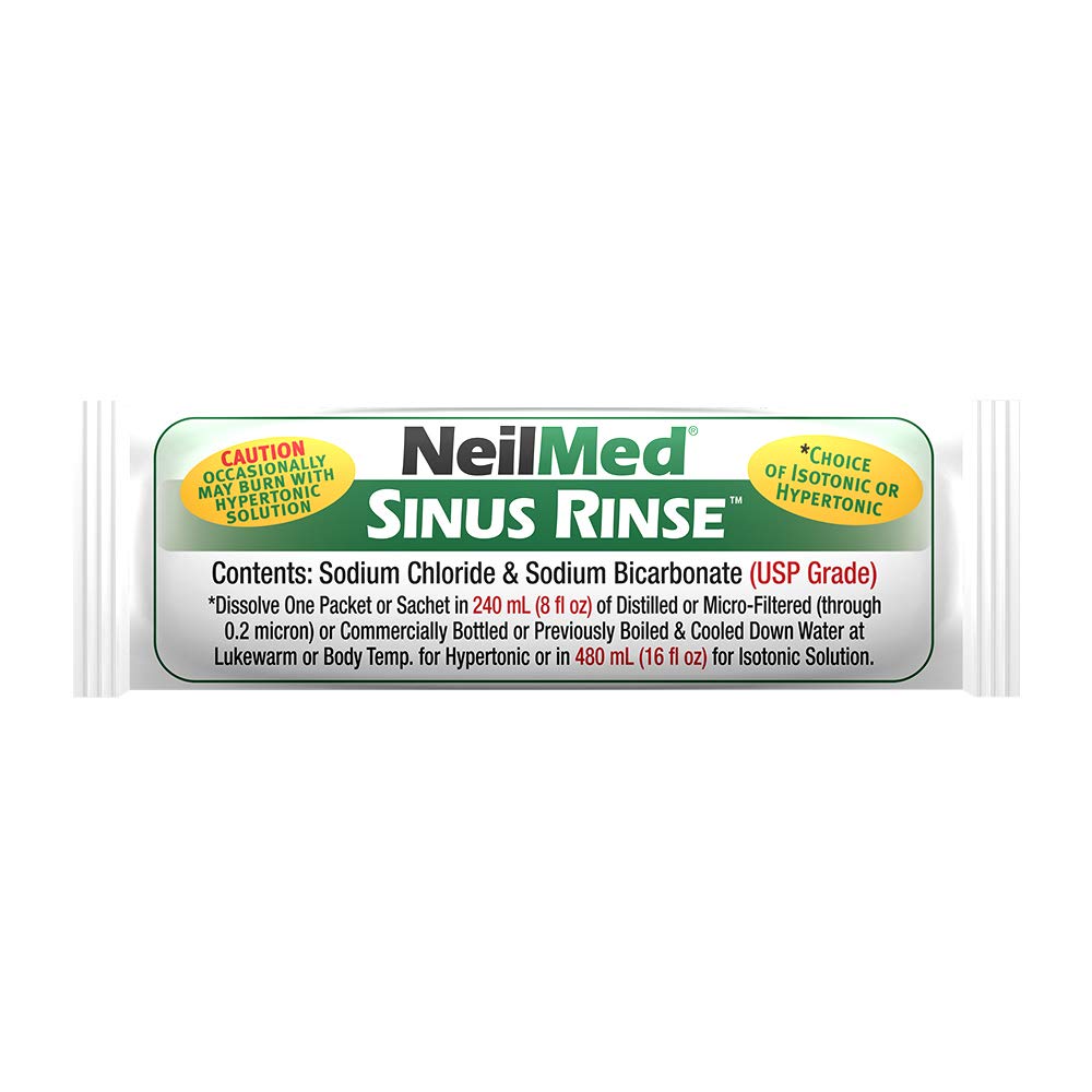 NeilMed Sinus Rinse 16oz Extra Large Bottle – All-Natural Nasal Irrigation Kit