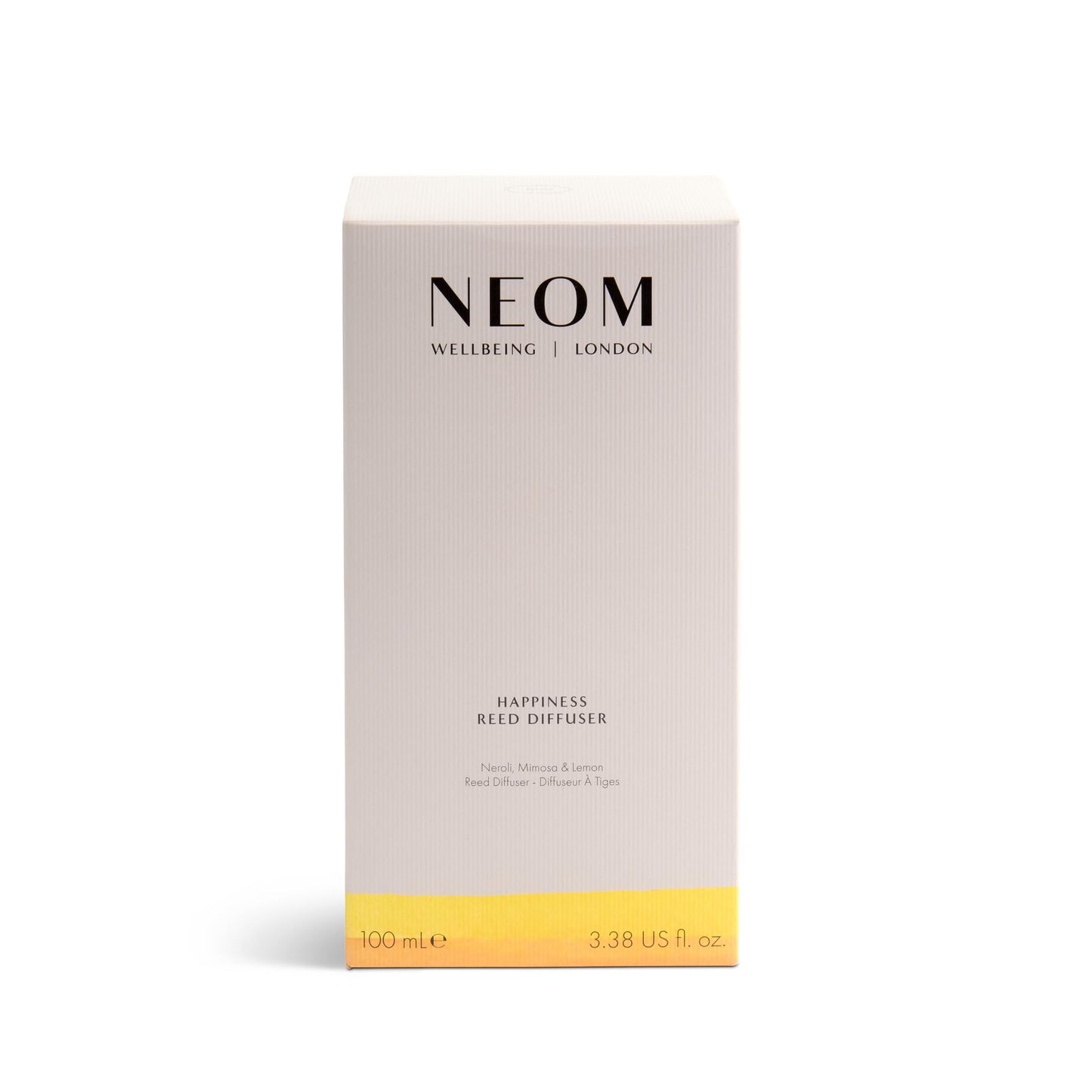 NEOM Happiness Reed Diffuser 100ml – Neroli, Mimosa & Lemon | 12 Weeks, 100% Natural & Refillable