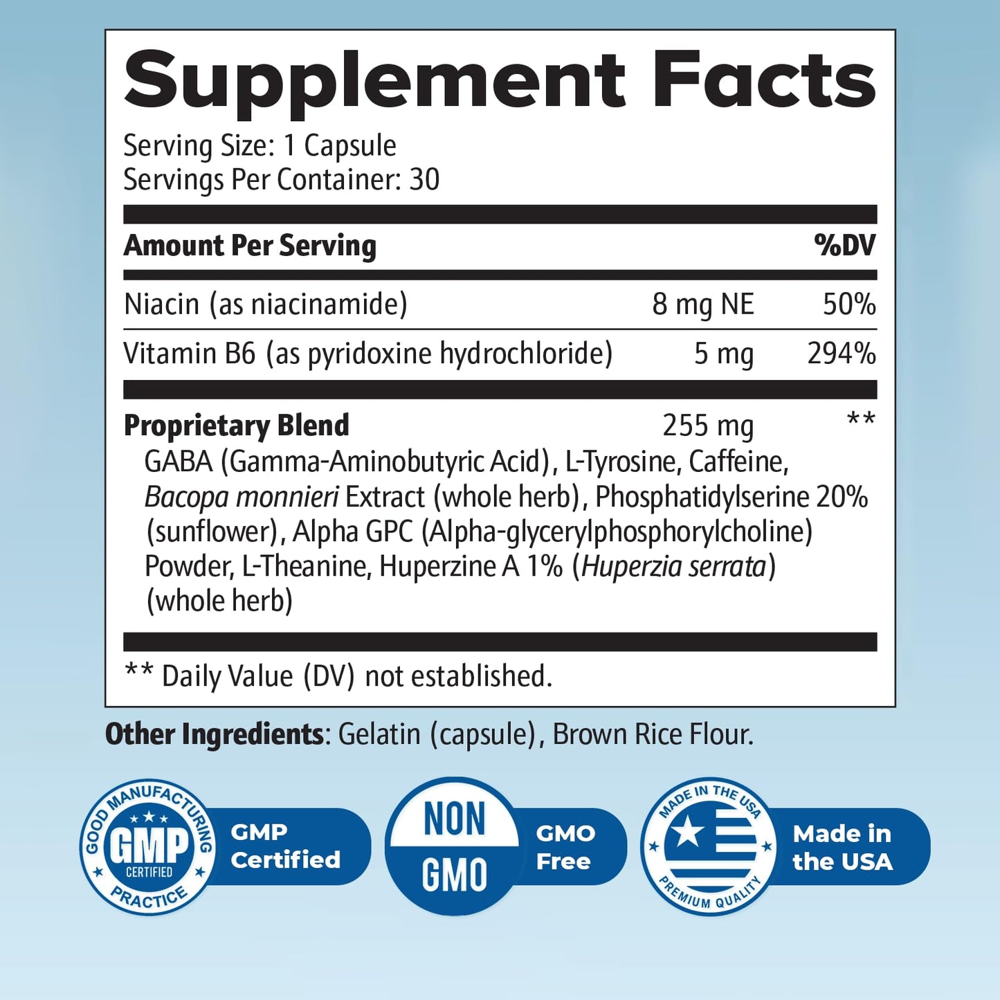 Neuro Sharp: Natural Brain Support with Bacopa, Ginkgo & Huperzine-A