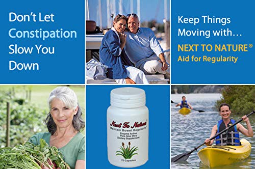 Next to Nature Aloe Vera Capsules – Herbal Regularity Support (75 capsules)